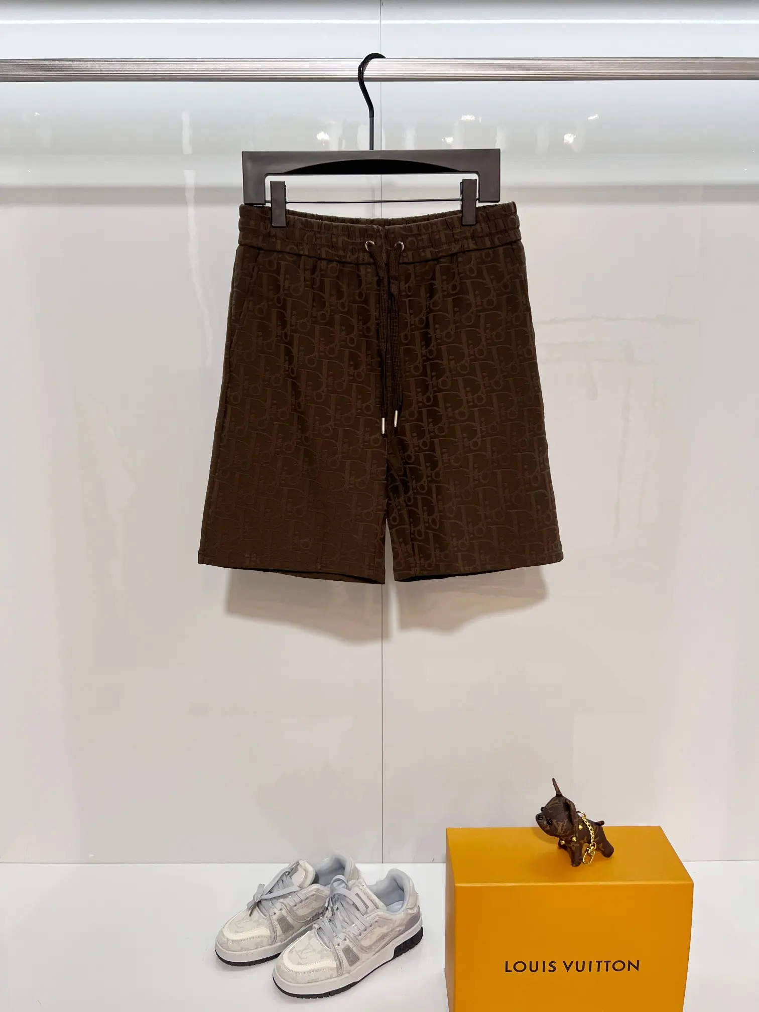 Oblique Jacquard Drawstring Shorts D15013206