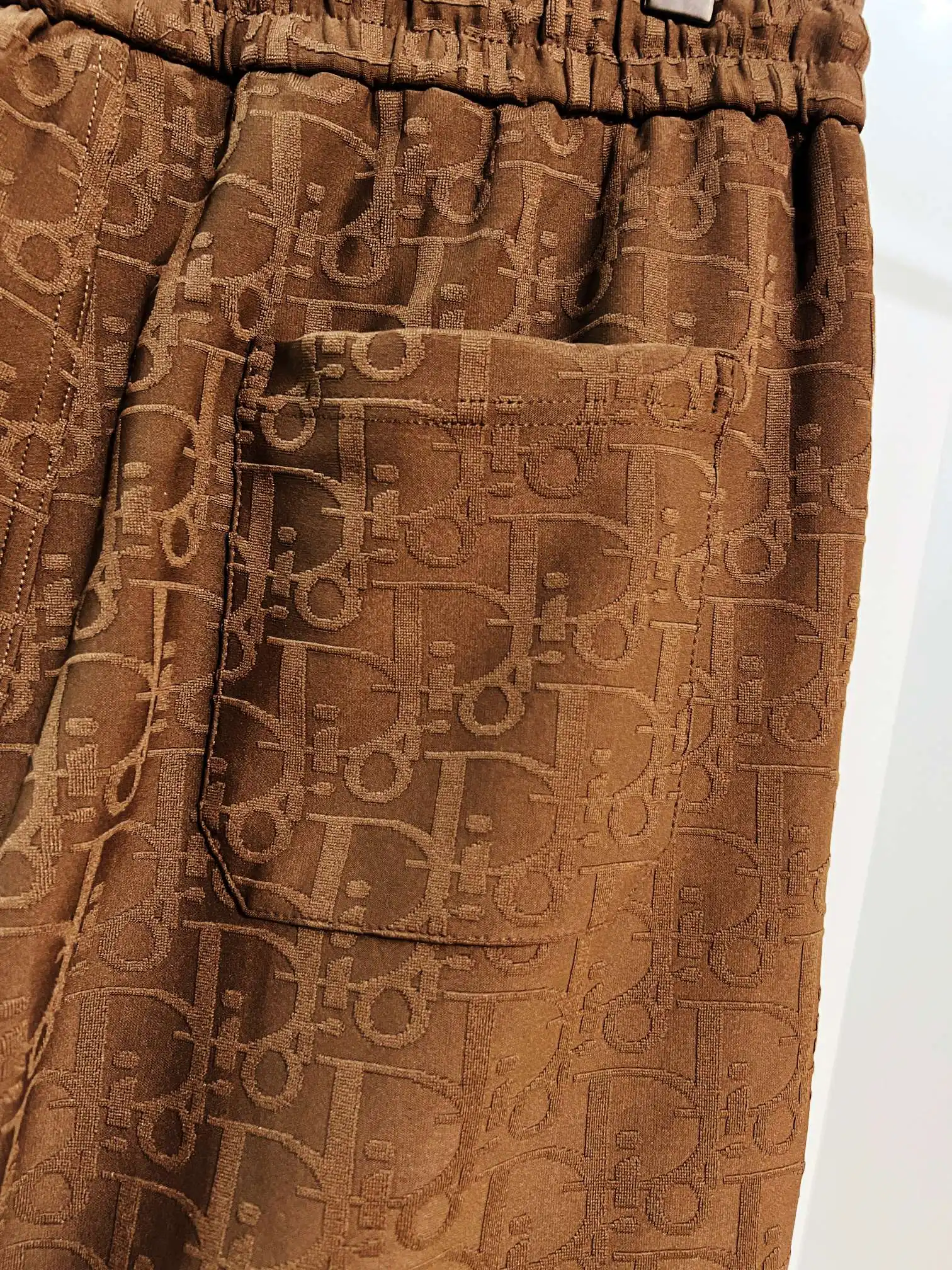 Oblique Jacquard Drawstring Shorts D15013206 — view 4