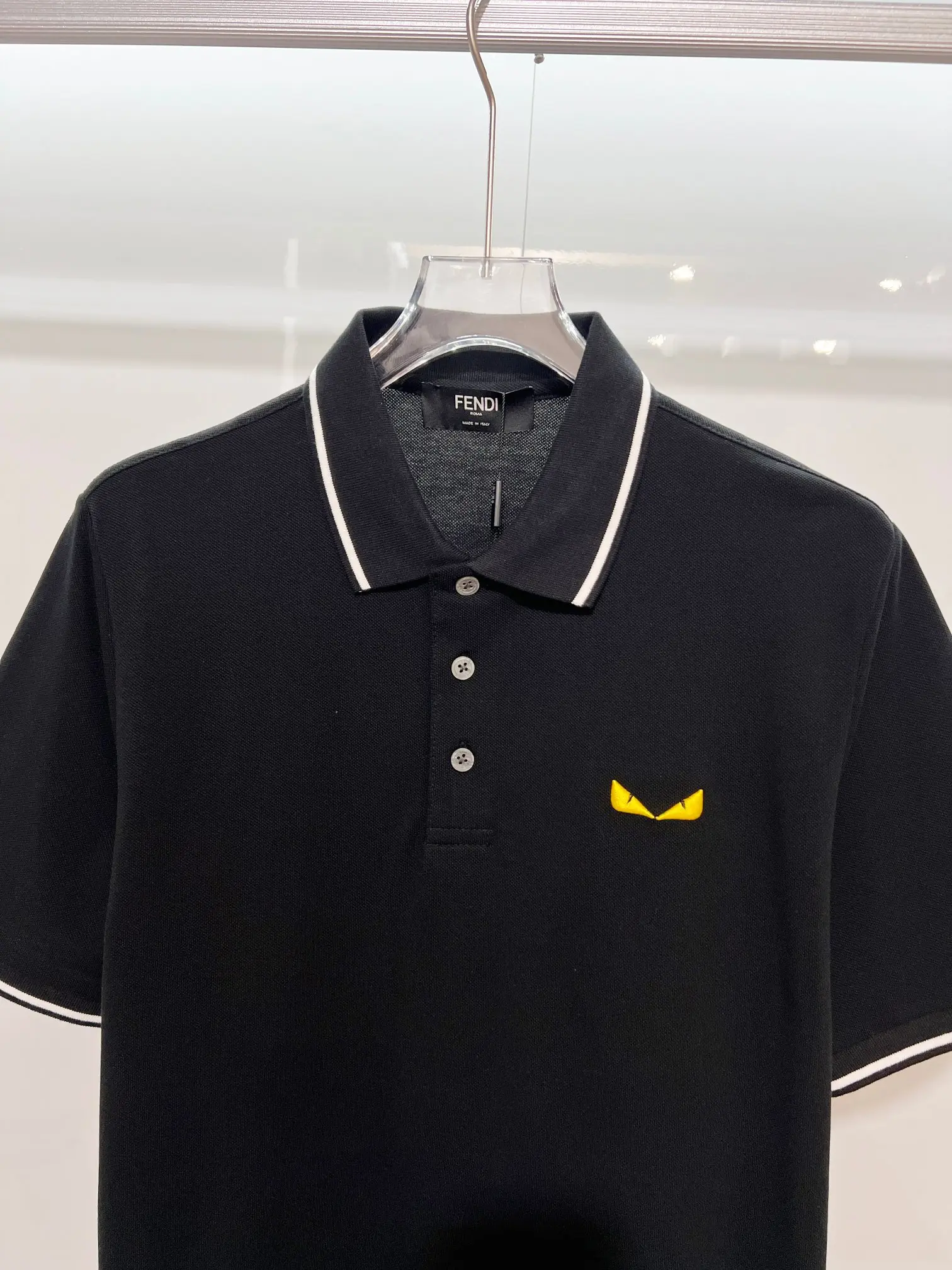 Bag Bugs Embroidered Cotton-Pique Polo Shirt D15013222 — view 3