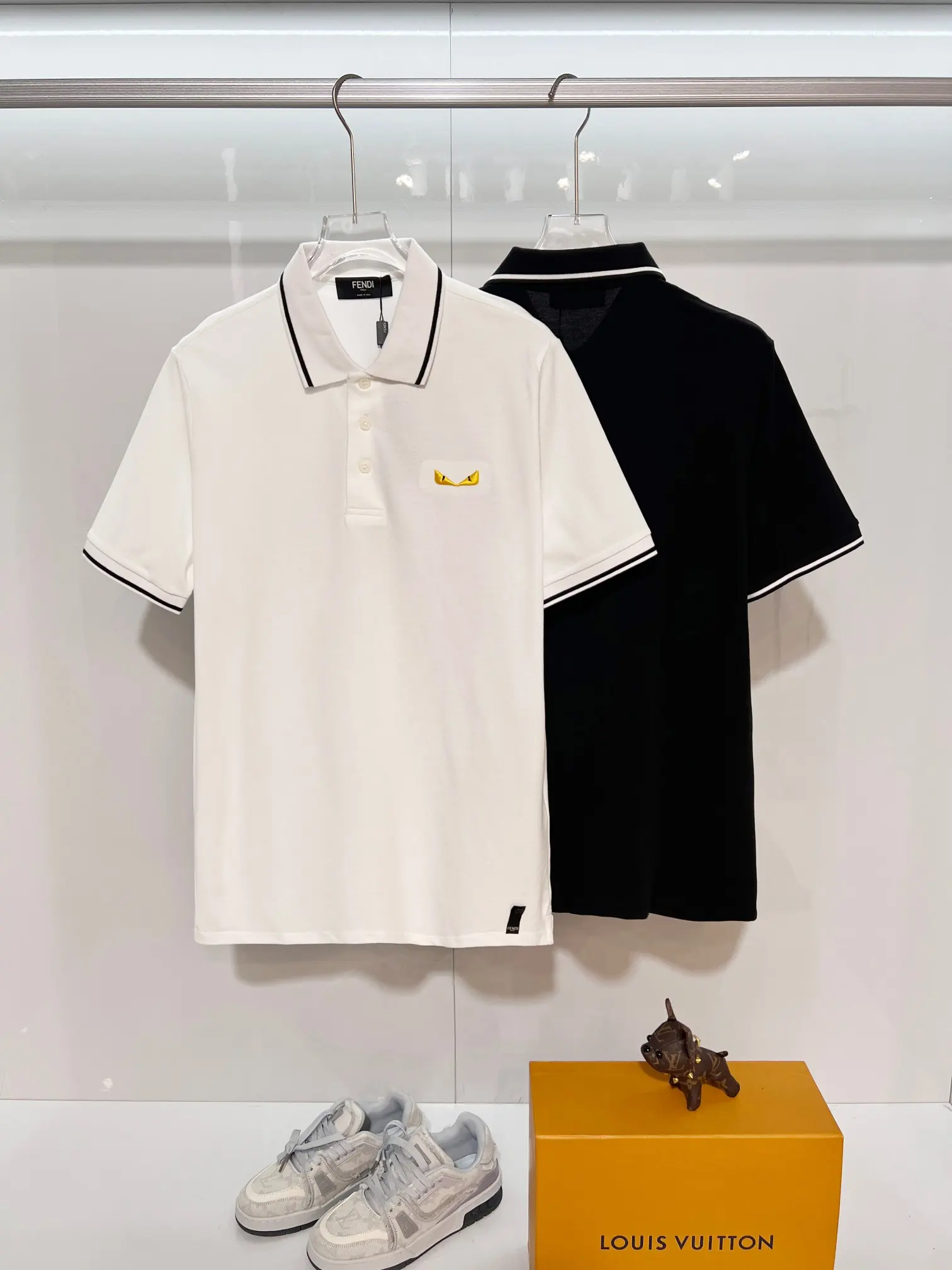 Bag Bugs Embroidered Cotton-Pique Polo Shirt D15013222 — view 11