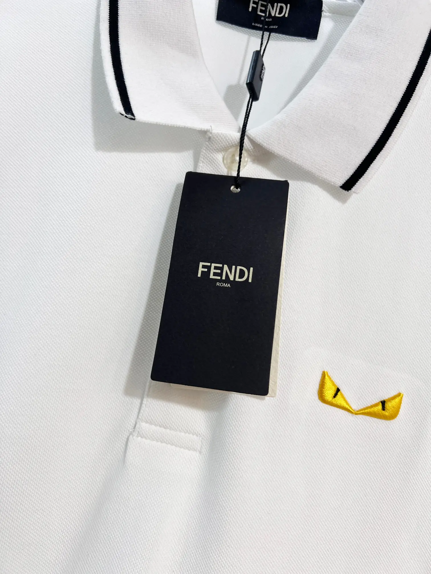 Bag Bugs Embroidered Cotton-Pique Polo Shirt D15013221 — view 4
