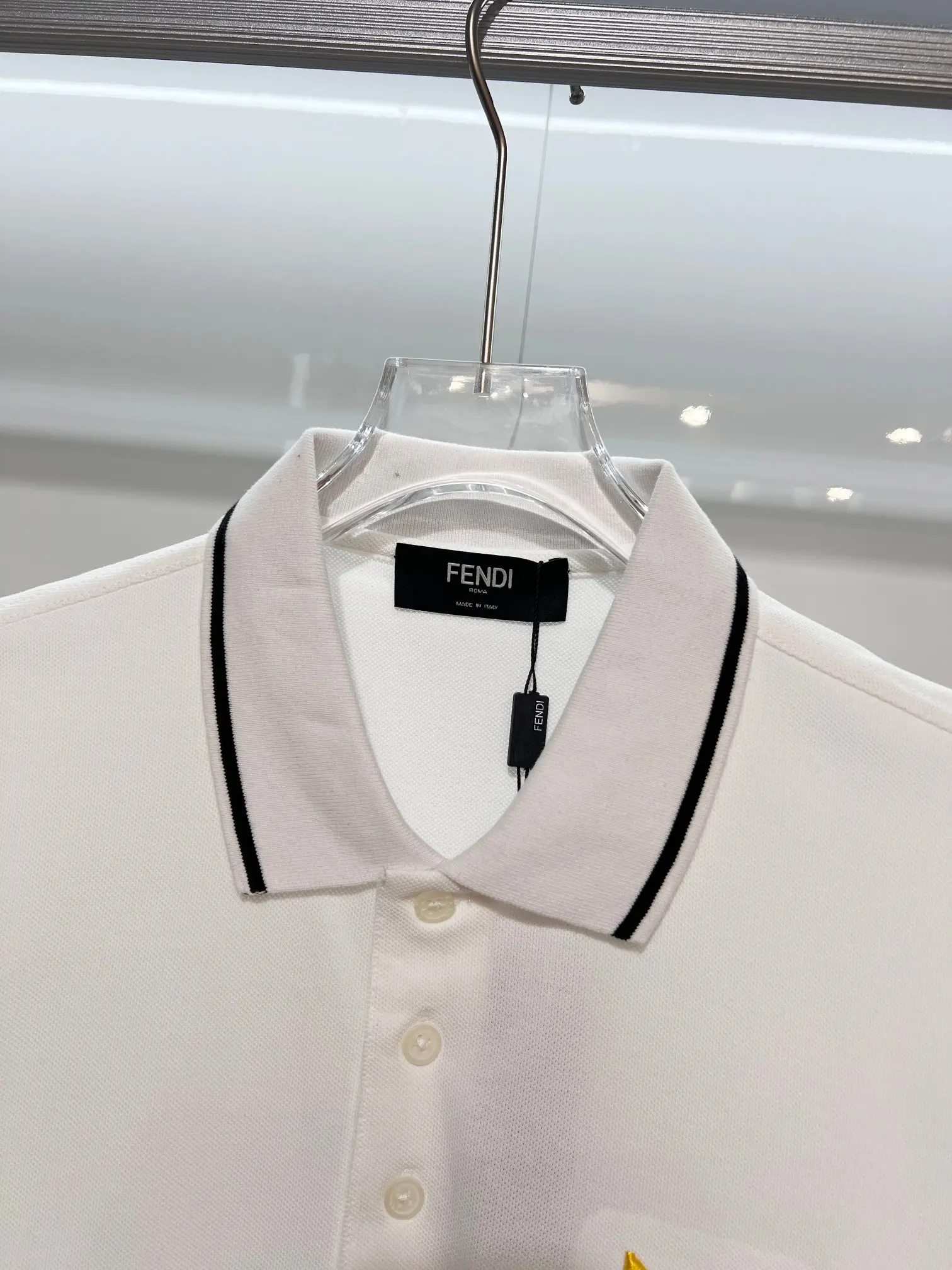 Bag Bugs Embroidered Cotton-Pique Polo Shirt D15013221 — view 6
