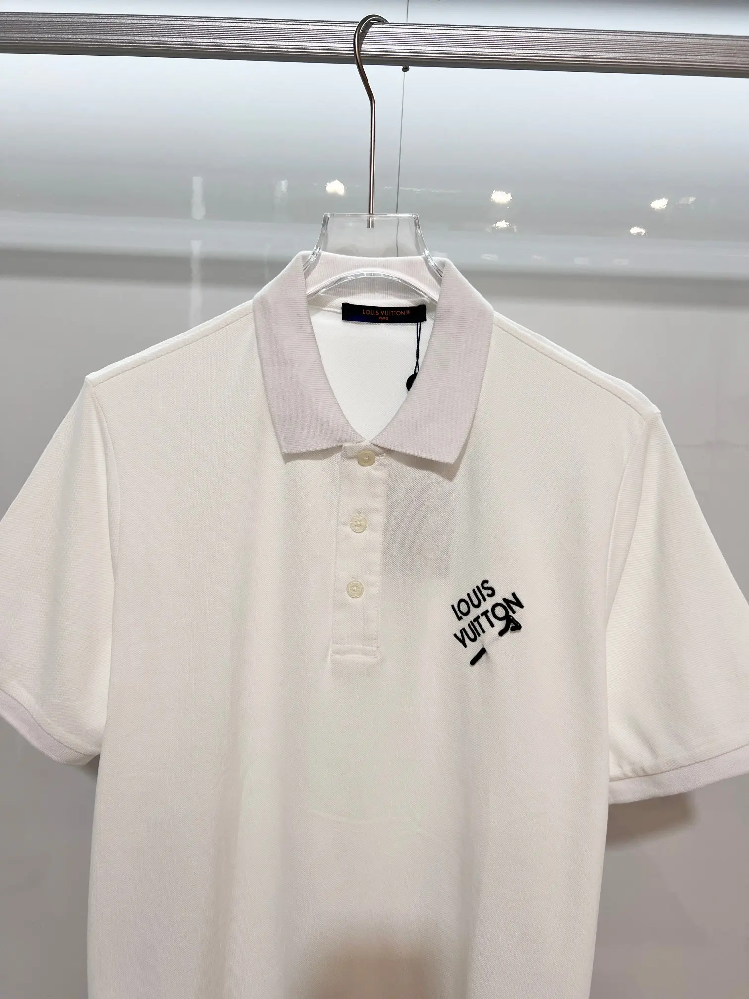 Embroidered Logo Cotton-Piqué Polo Shirt D15013223 — view 3