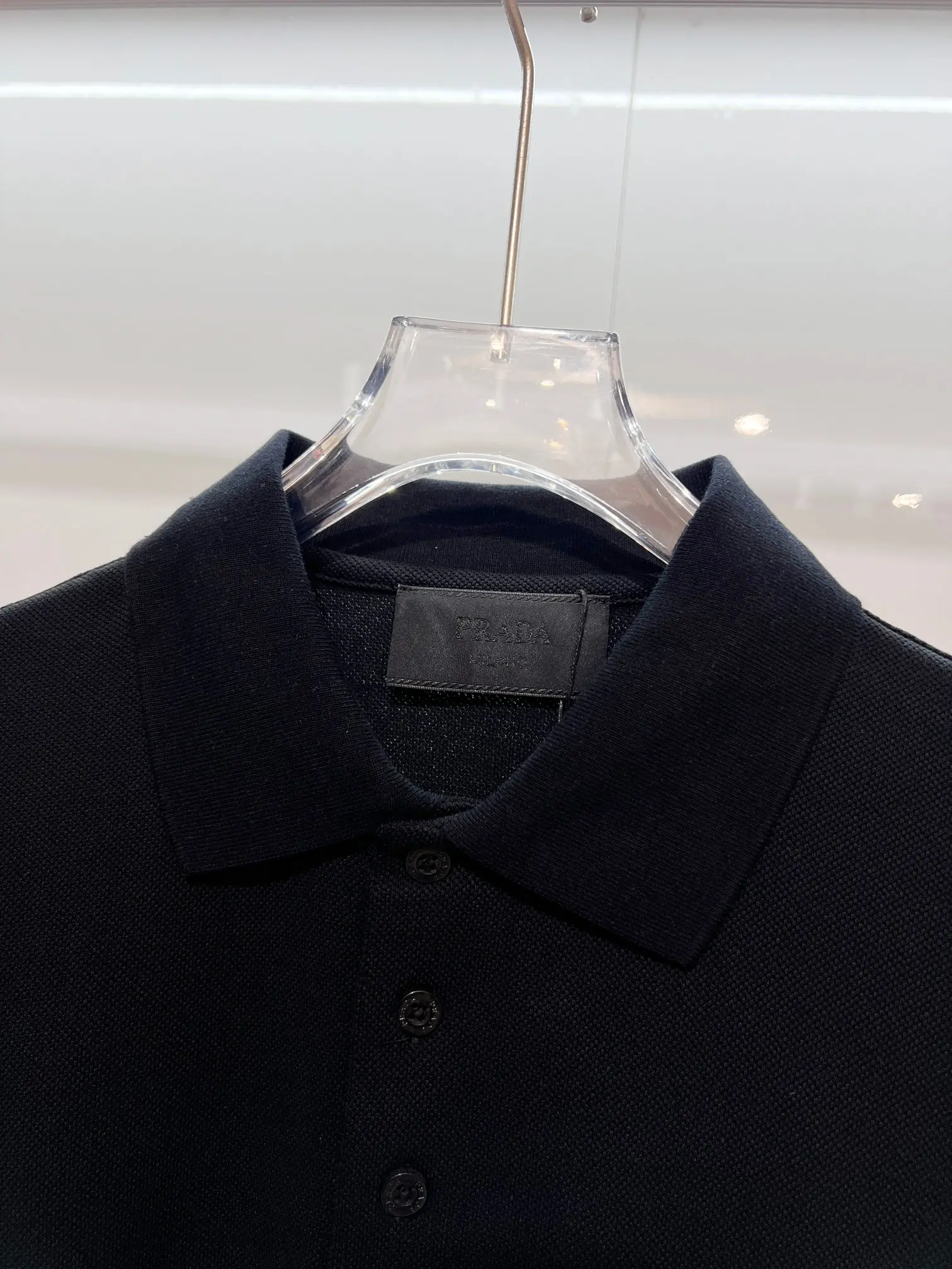 Logo-Plaque Cotton-Piqué Polo Shirt D15013226 — view 6
