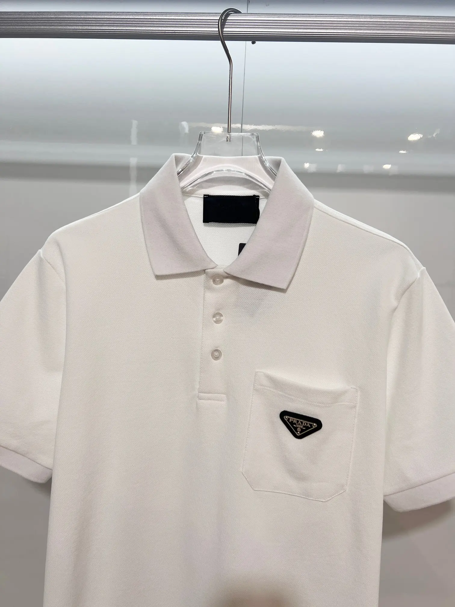 Logo-Appliquéd Cotton-Piqué Polo Shirt D15013225 — view 3