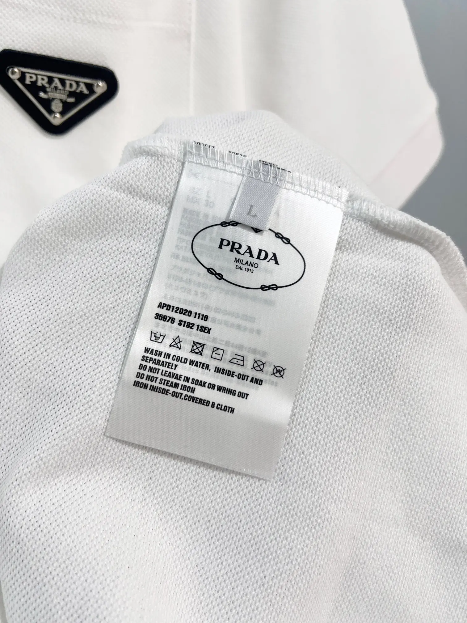 Logo-Appliquéd Cotton-Piqué Polo Shirt D15013225 — view 10