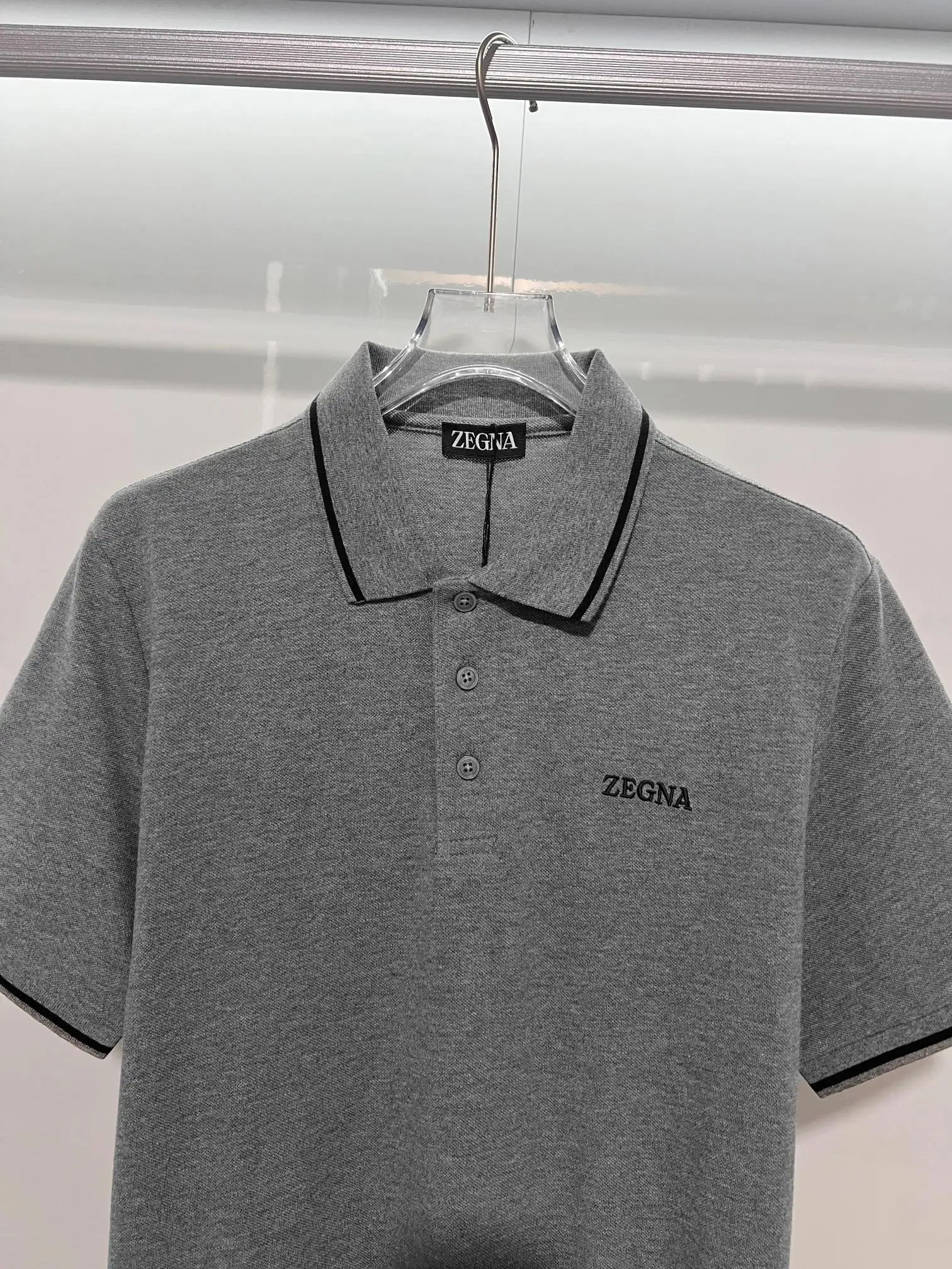Logo-Embroidered Cotton-Piqué Polo Shirt D15013060 — view 3