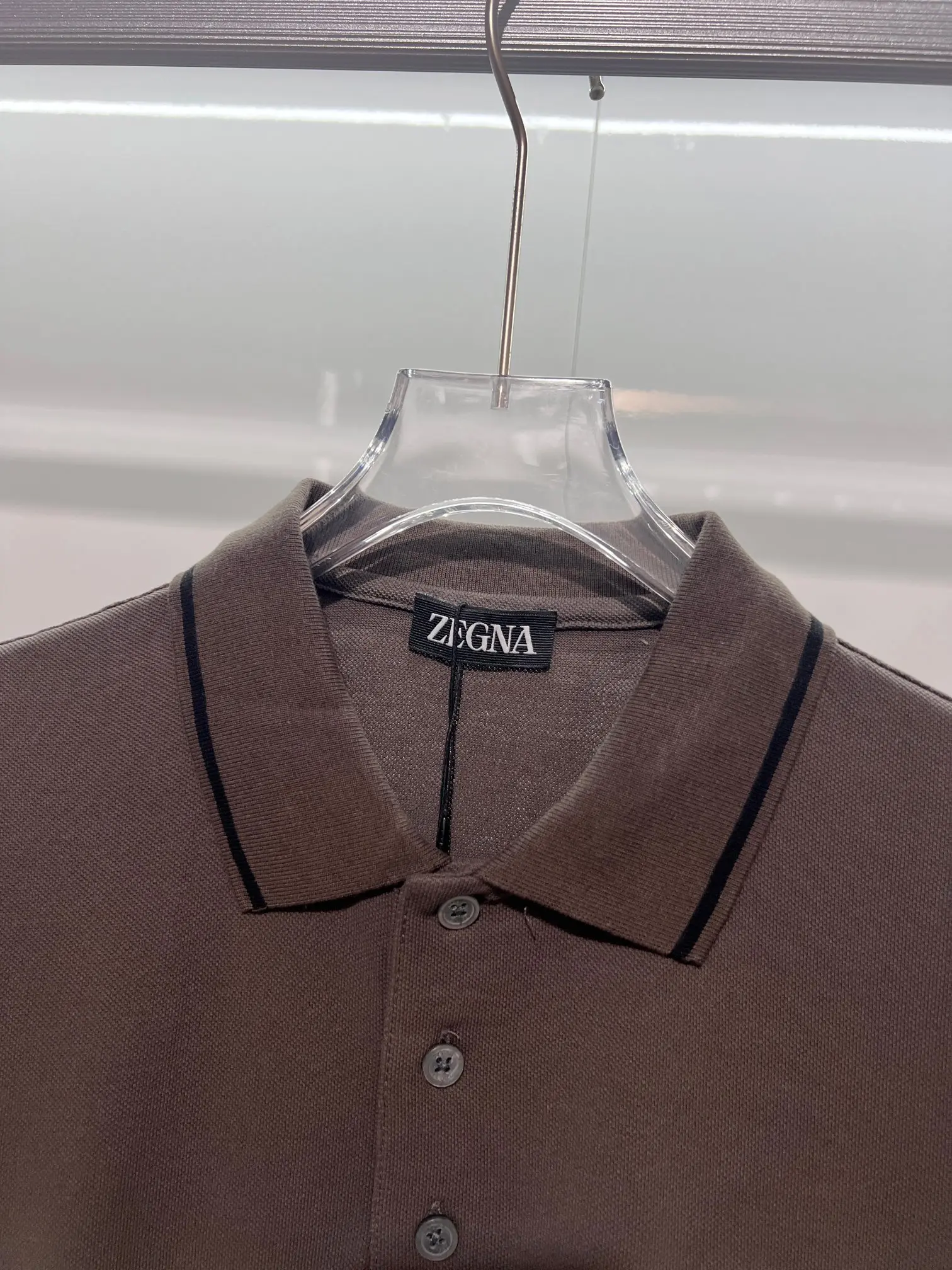 Zegna Logo-Embroidered Cotton-Piqué Polo Shirt D15013061 — view 6