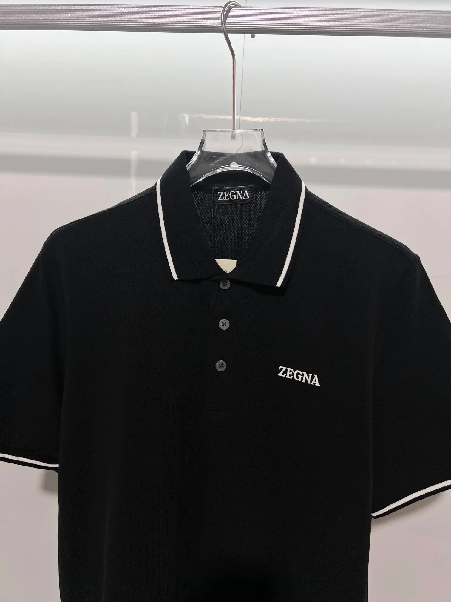 Logo-Embroidered Piqué Cotton Polo Shirt D15013062 — view 3