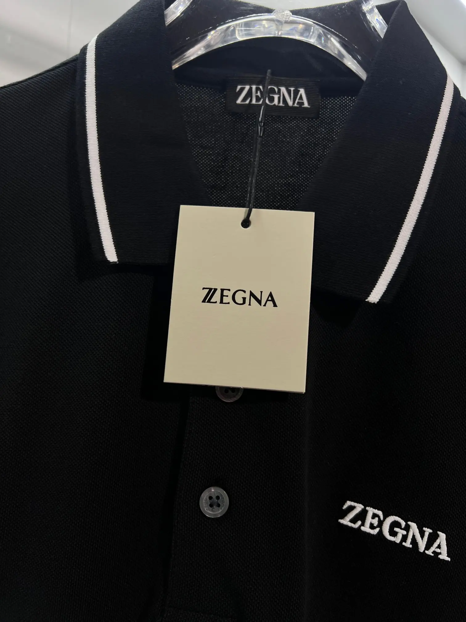 Logo-Embroidered Piqué Cotton Polo Shirt D15013062 — view 4