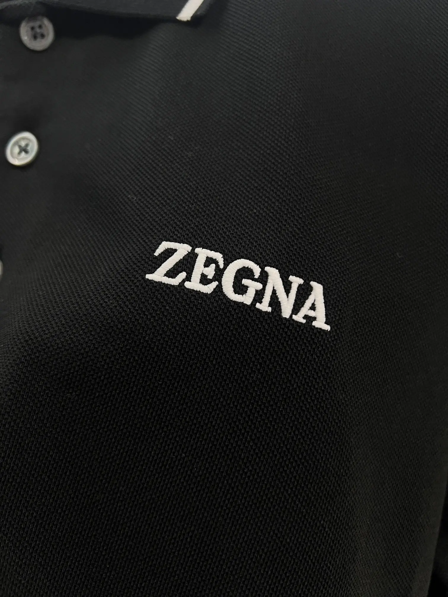 Logo-Embroidered Piqué Cotton Polo Shirt D15013062 — view 5