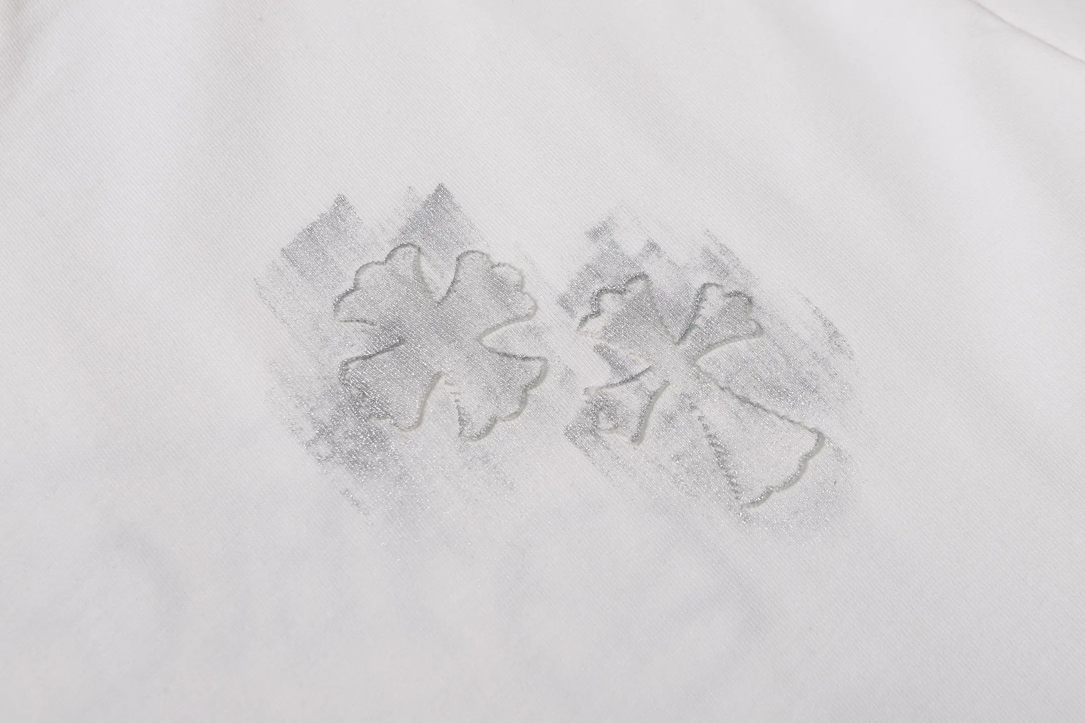 Hand-Painted Logo Cotton T-Shirt D15015173 — view 4
