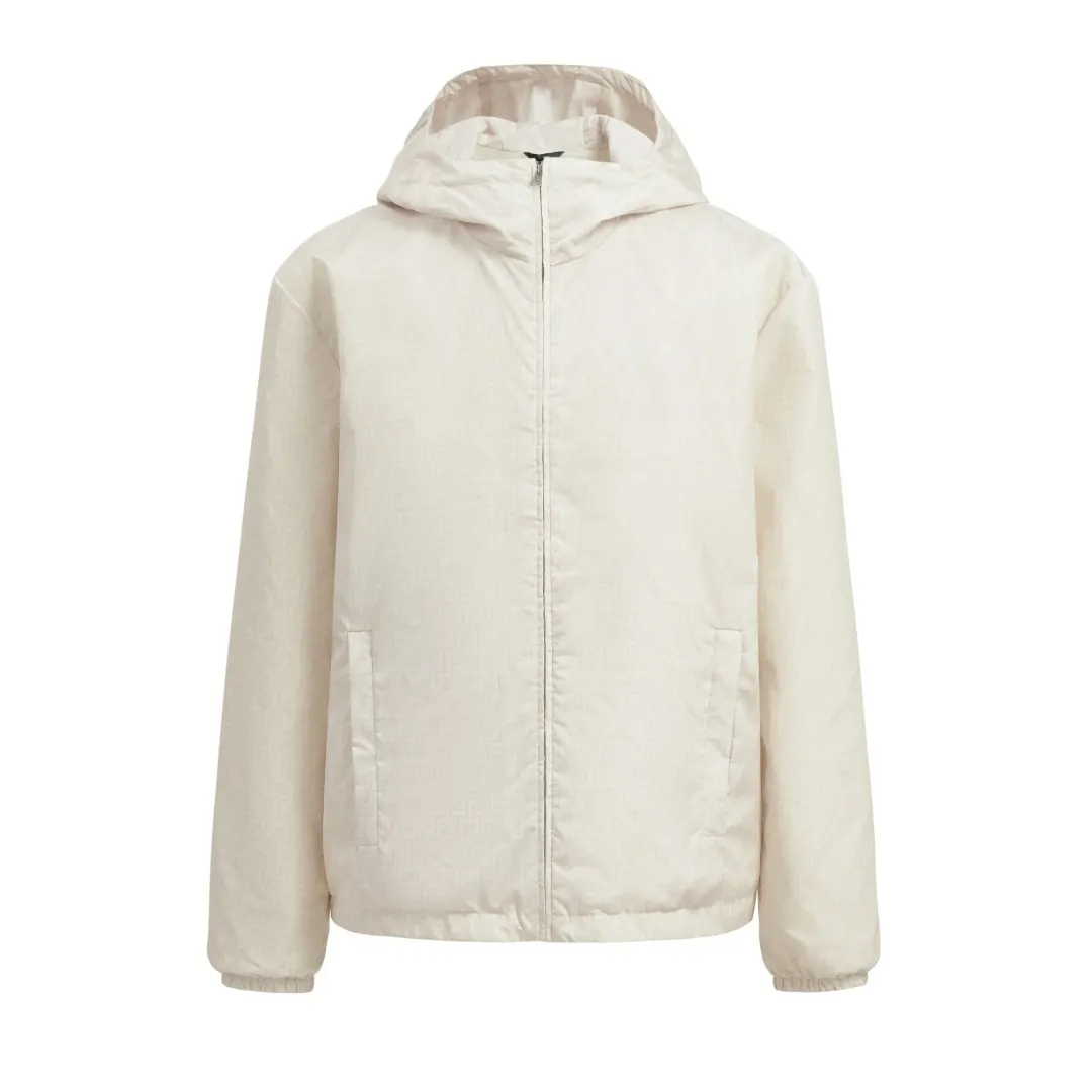Monogram Nylon Hooded Windbreaker Jacket D15520367