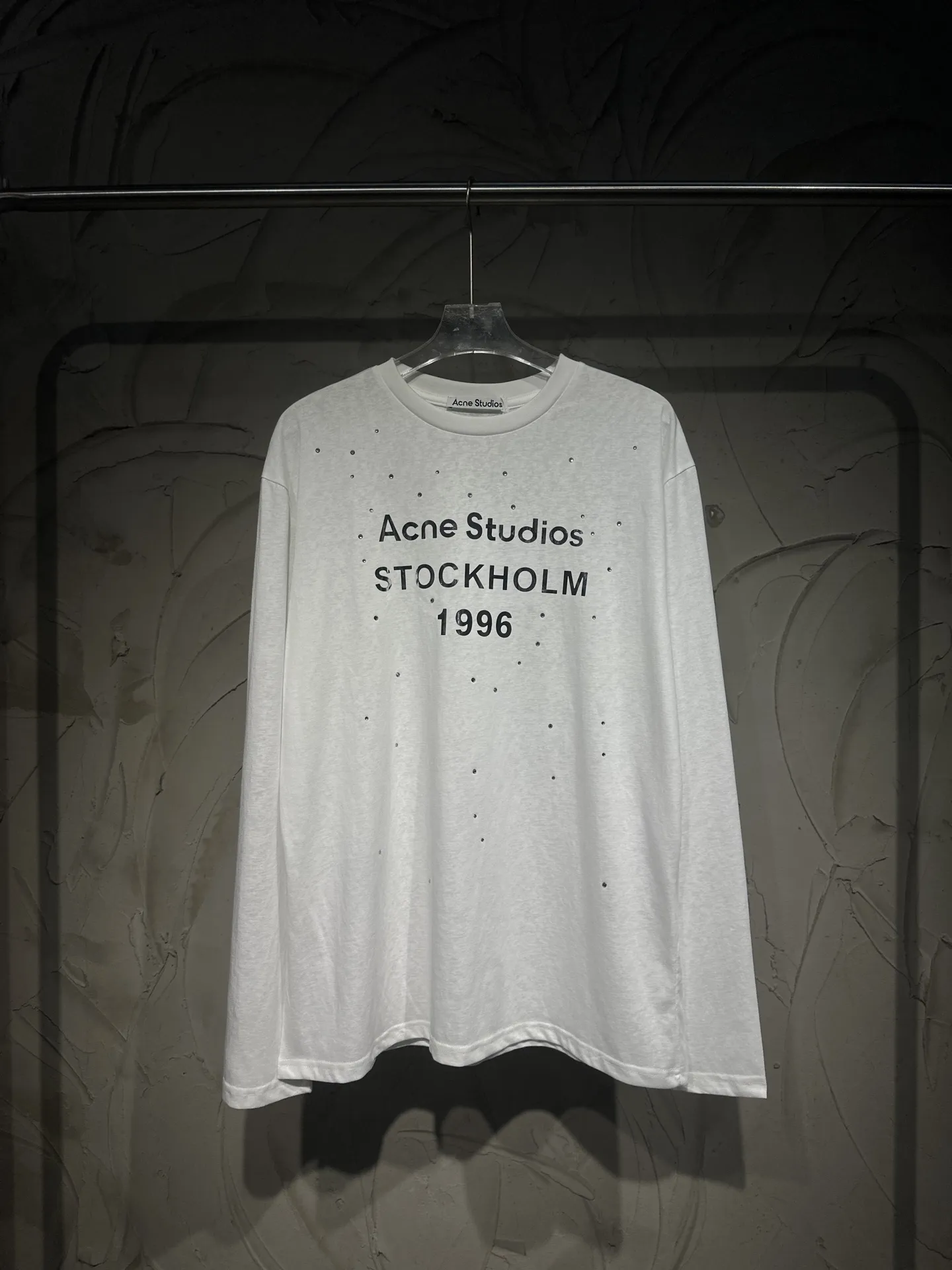 1996 Rhinestone Logo Long-Sleeve T-Shirt D15523052