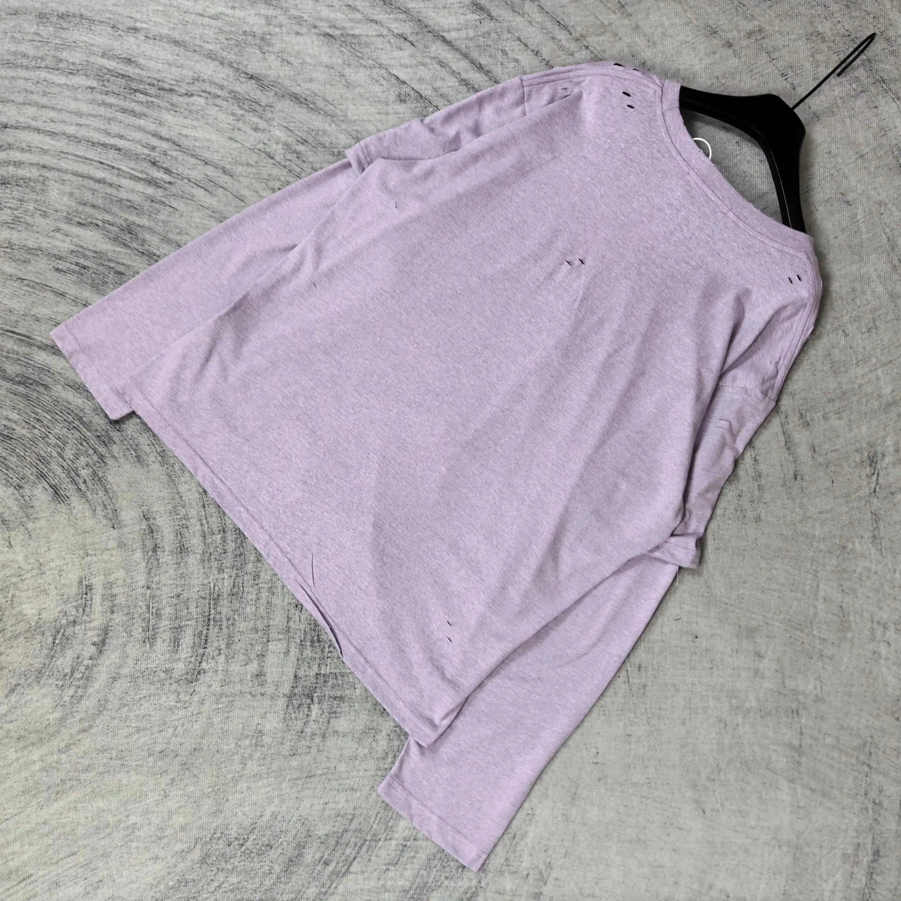 Distressed Logo Print Long-Sleeve T-Shirt D15523224 — view 5