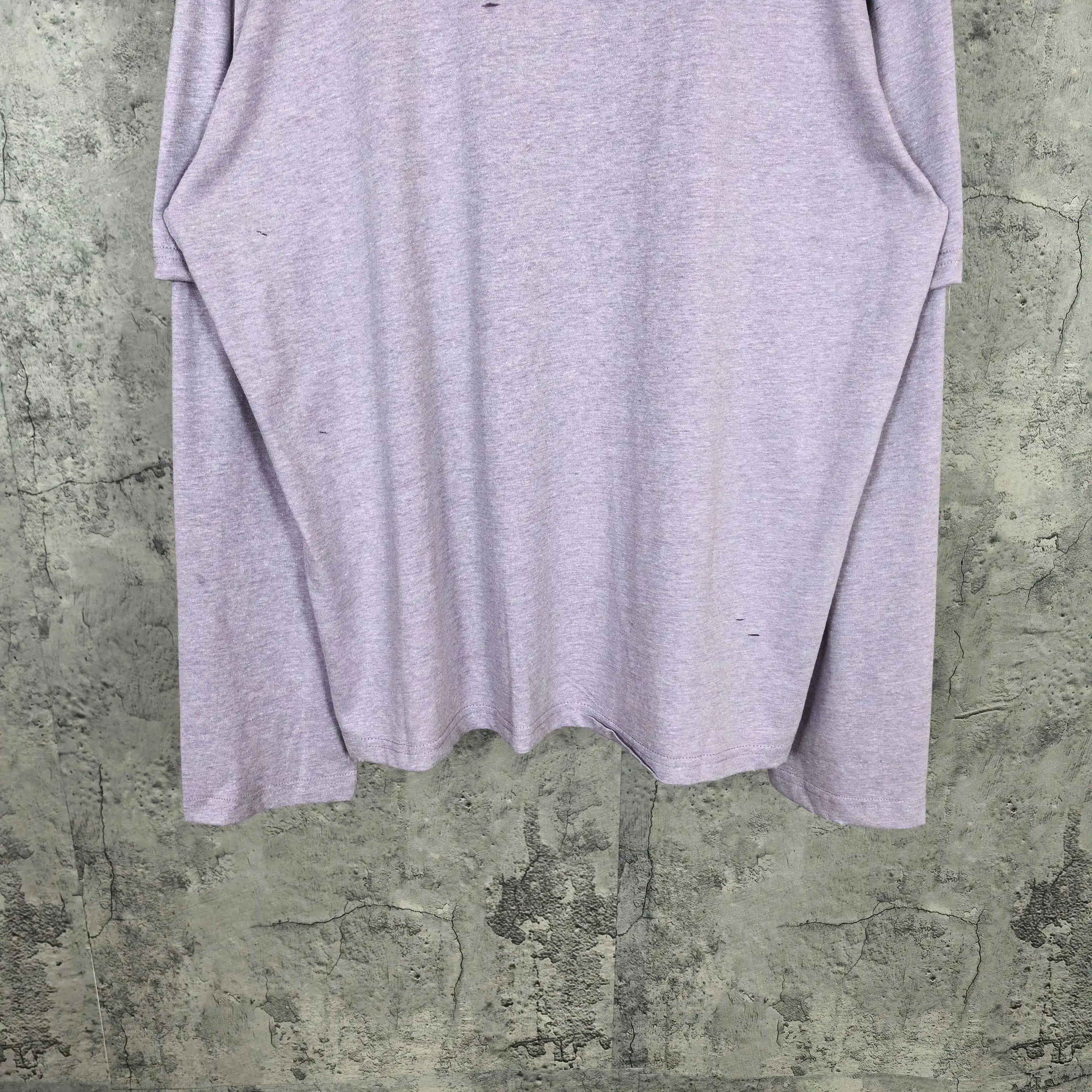 Distressed Logo Print Long-Sleeve T-Shirt D15523224 — view 11