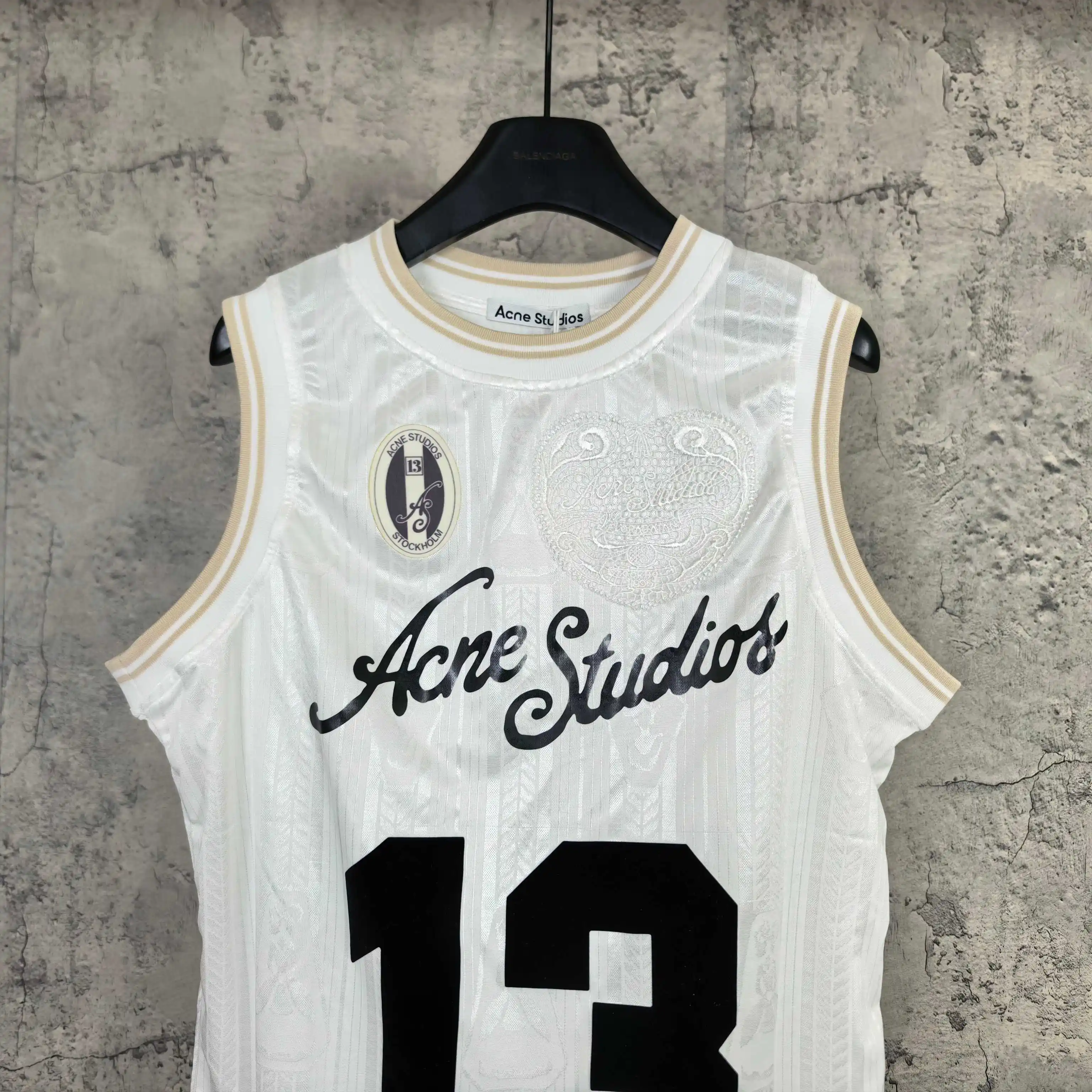 Logo Print Basketball Jersey Tank Top D15523278 — view 3