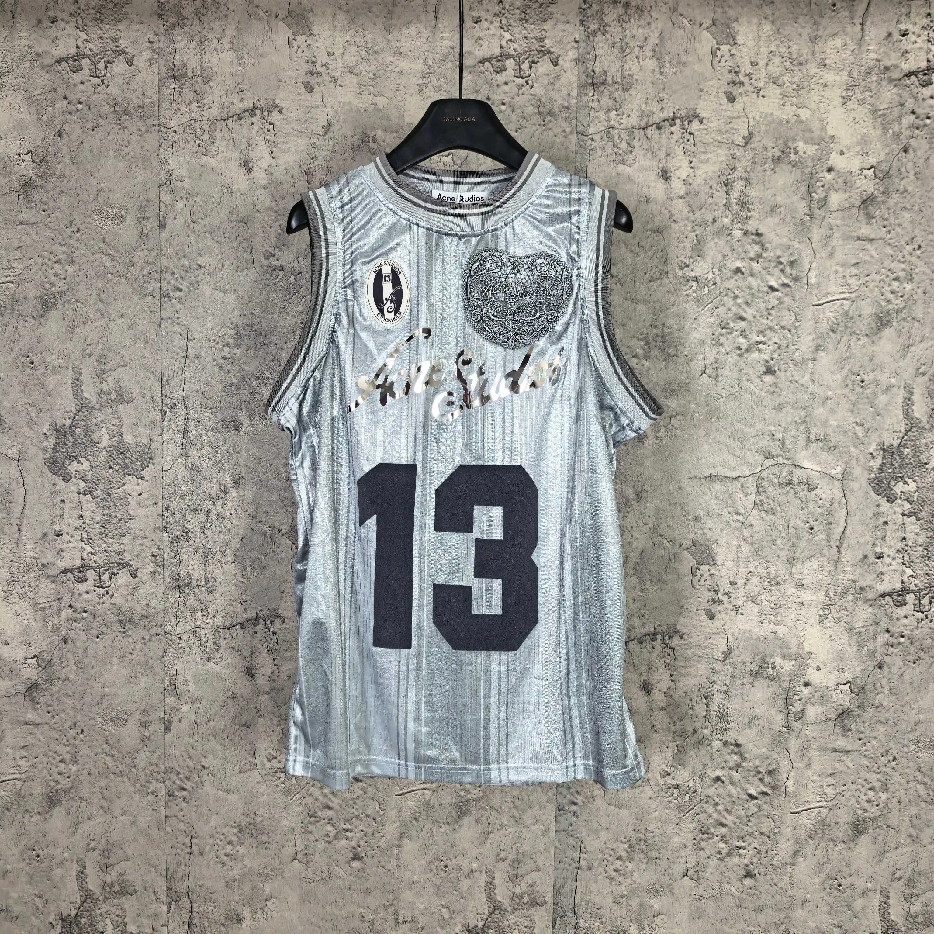 Logo-Print Mesh Football Jersey Vest D15523279