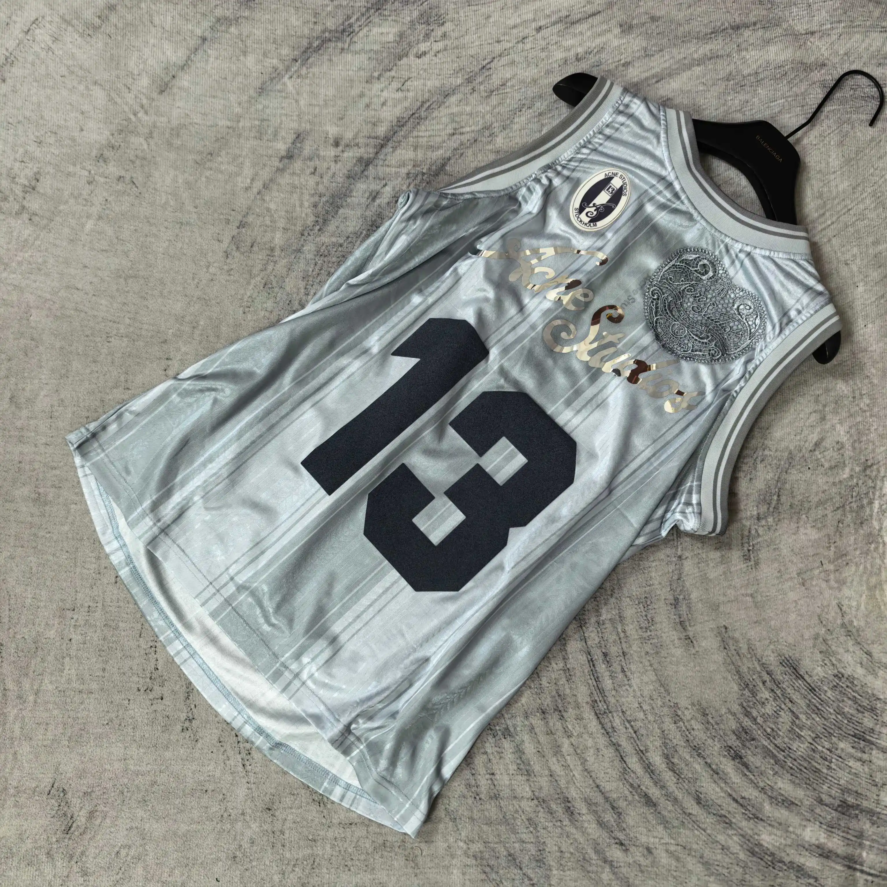 Logo-Print Mesh Football Jersey Vest D15523279 — view 4