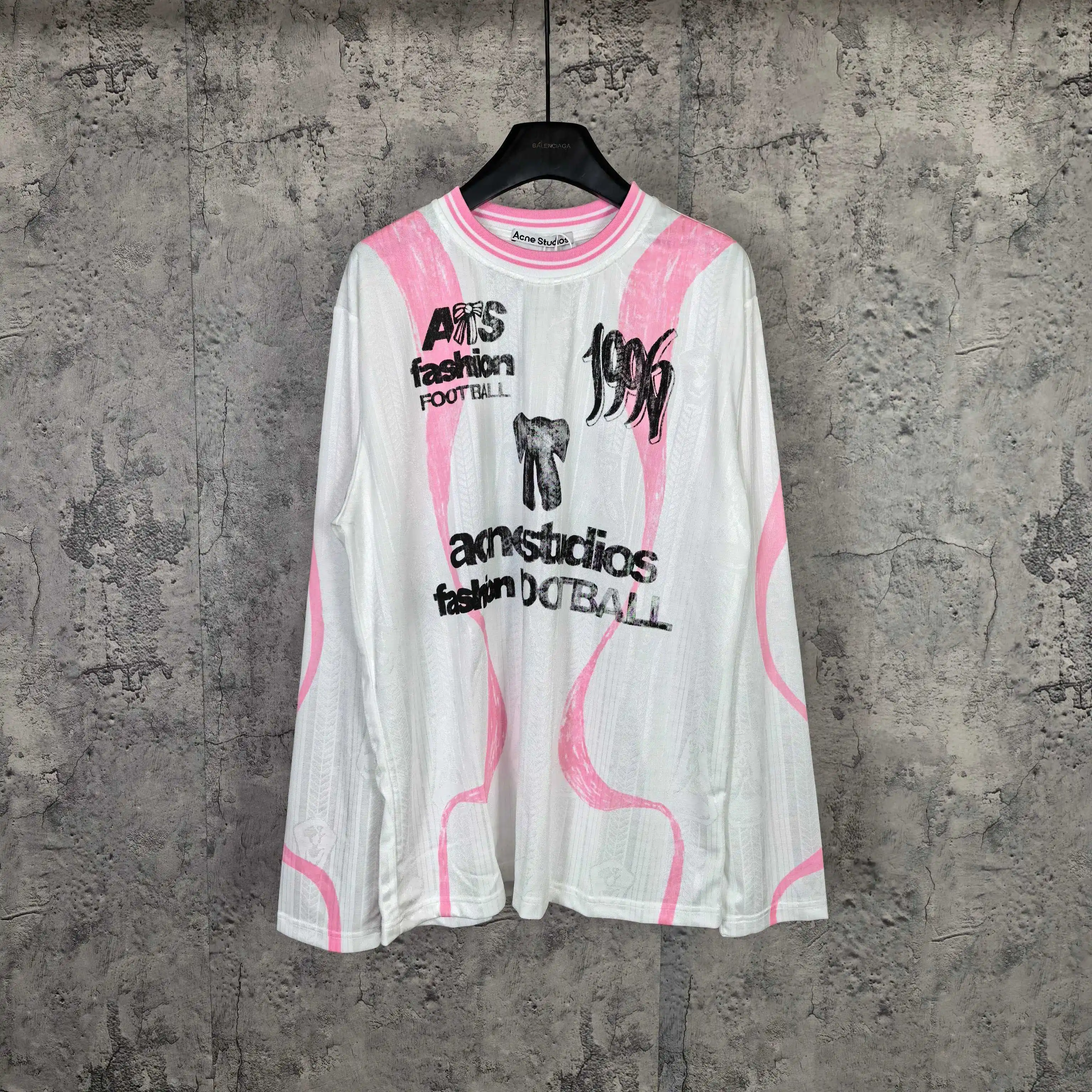 Graphic Print Long-Sleeve Football Jersey D15523255
