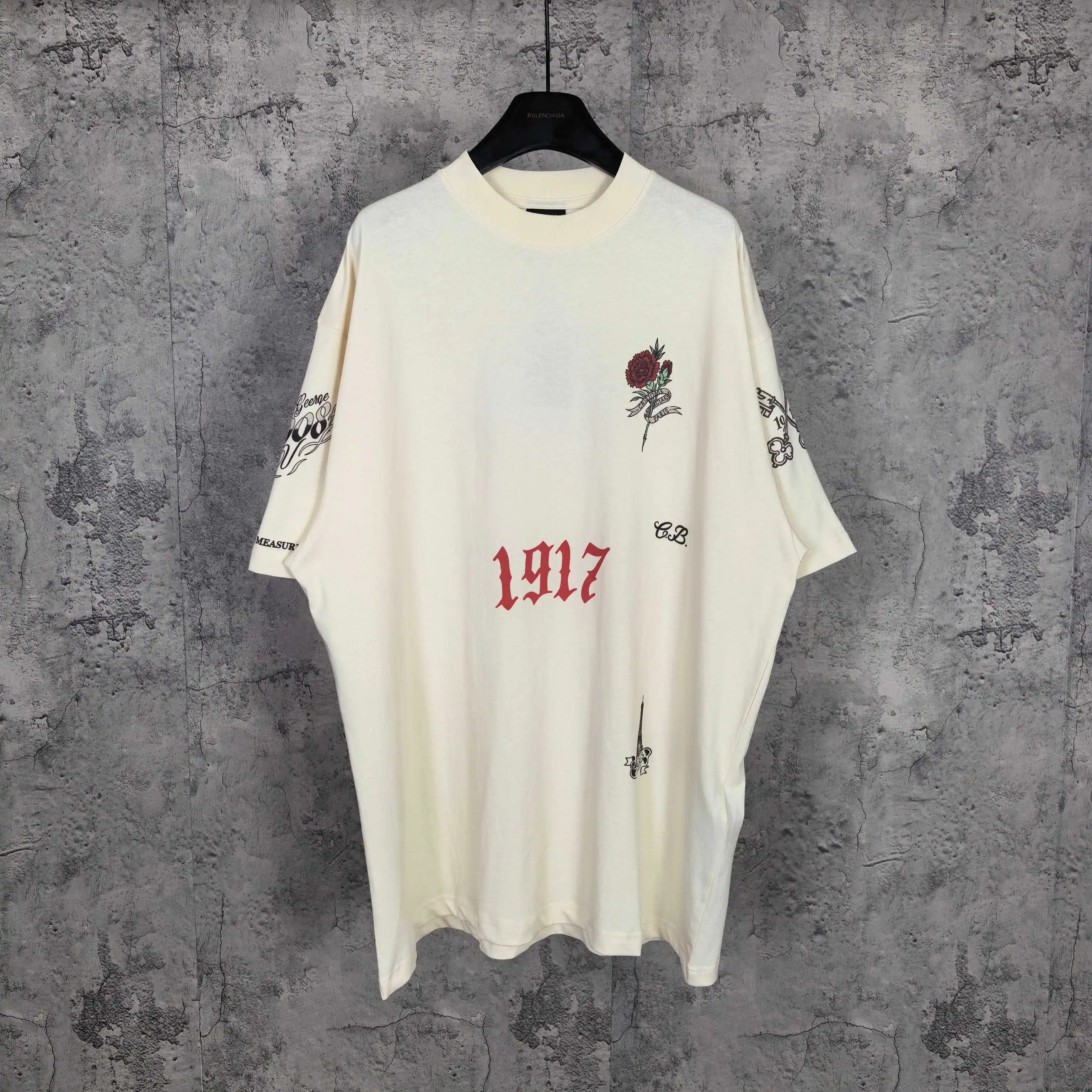 Tattoo Logo Print Medium Fit T-Shirt D15523163