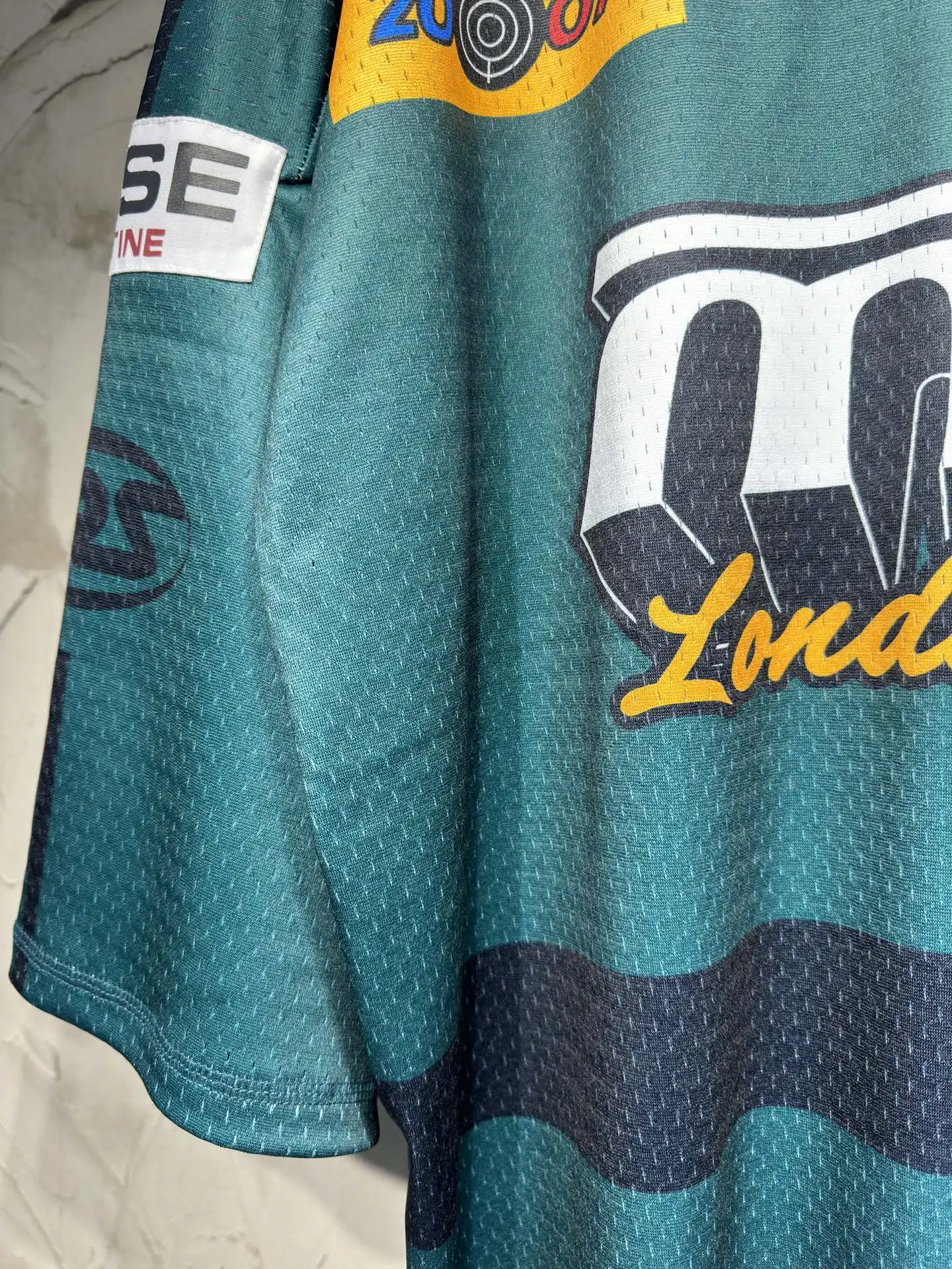 Oversized Logo-Print Mesh Football Jersey D15523038 — view 9