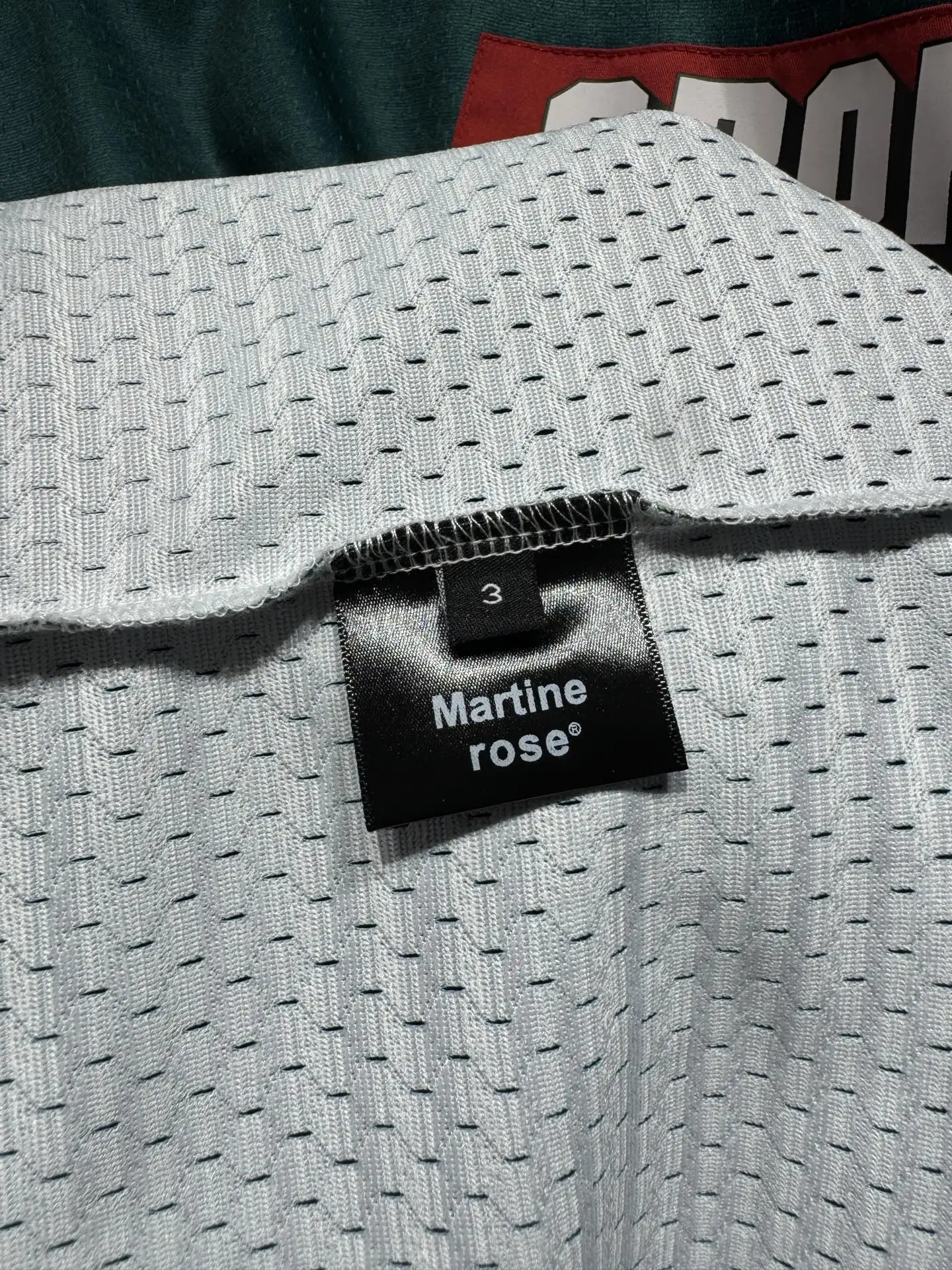Oversized Logo-Print Mesh Football Jersey D15523038 — view 15