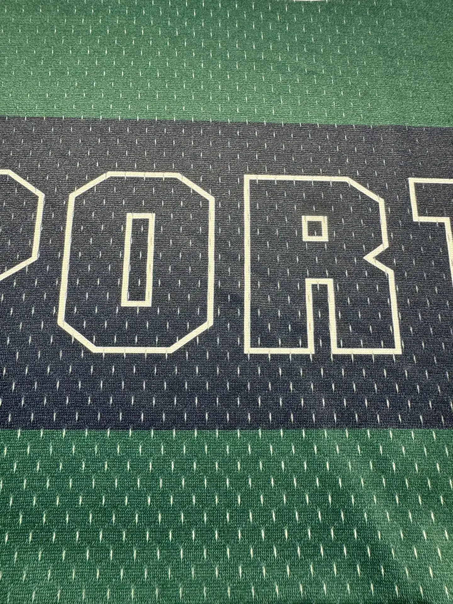Oversized Logo-Print Mesh Football Jersey D15523038 — view 32