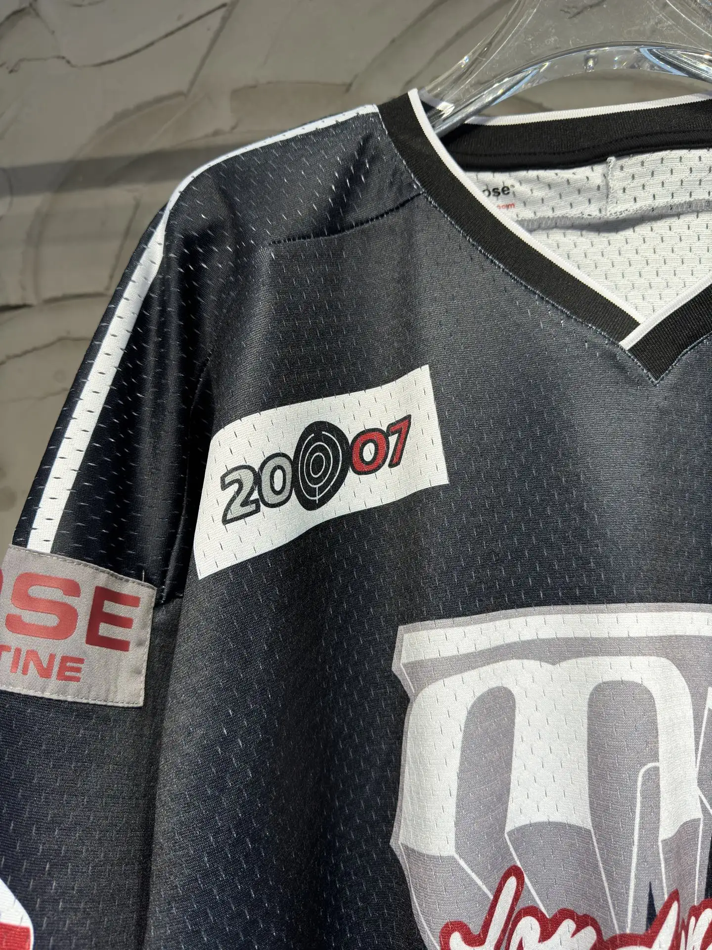 Oversized Graphic Mesh Football Jersey D15523037 — view 3