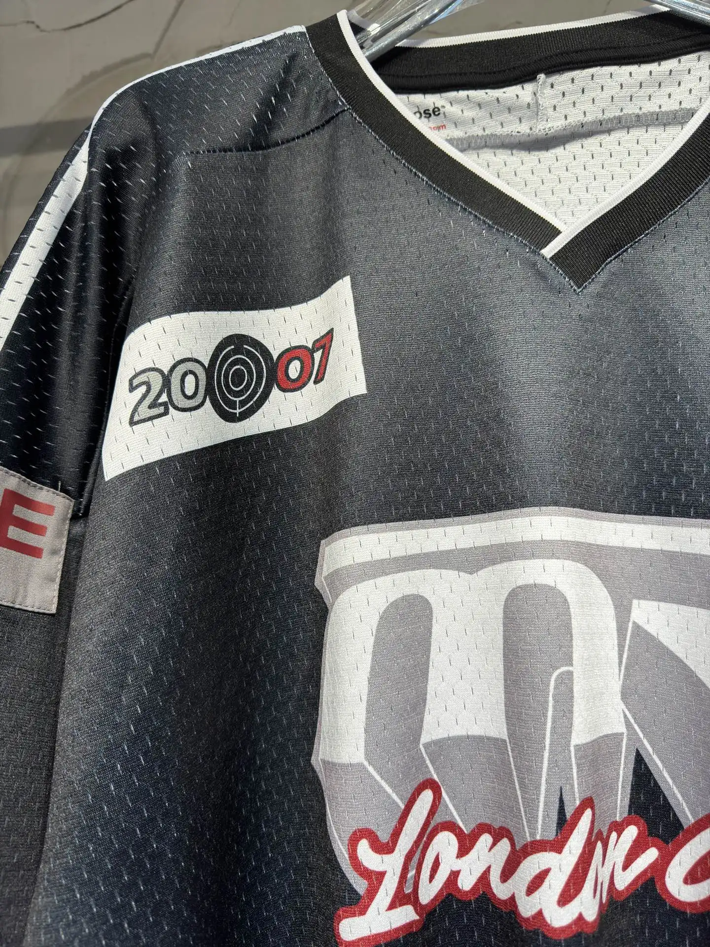 Oversized Graphic Mesh Football Jersey D15523037 — view 6