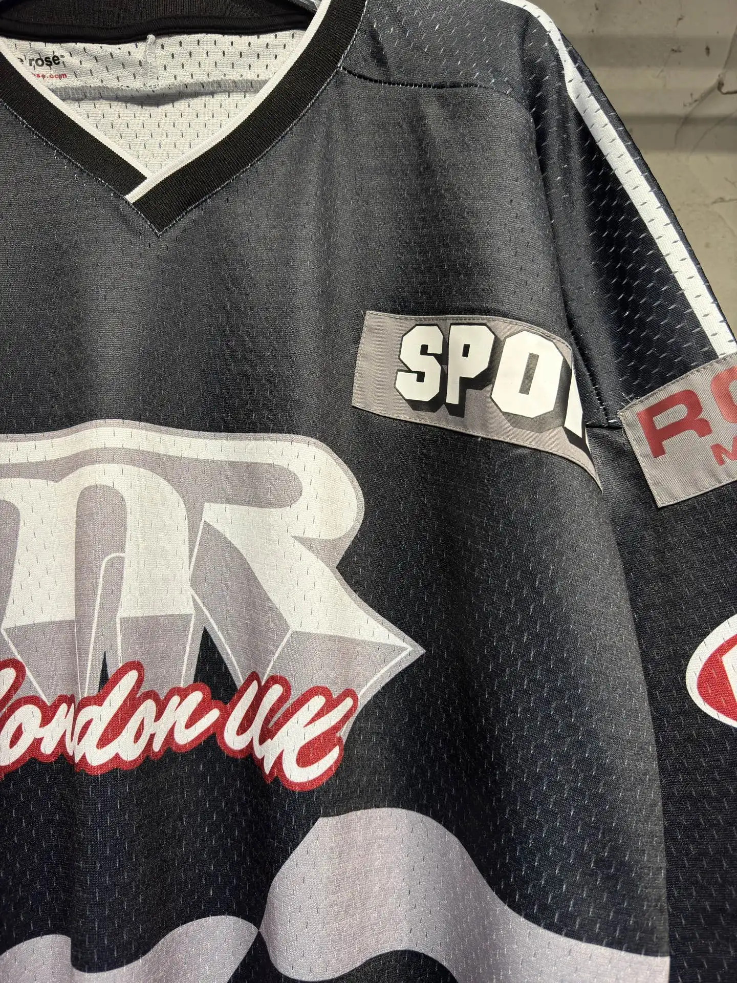 Oversized Graphic Mesh Football Jersey D15523037 — view 7
