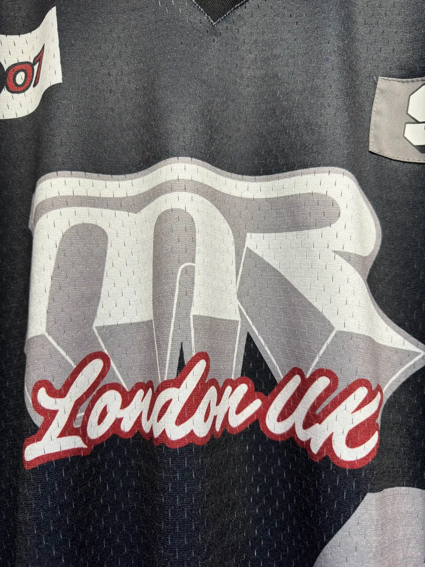 Oversized Graphic Mesh Football Jersey D15523037 — view 11