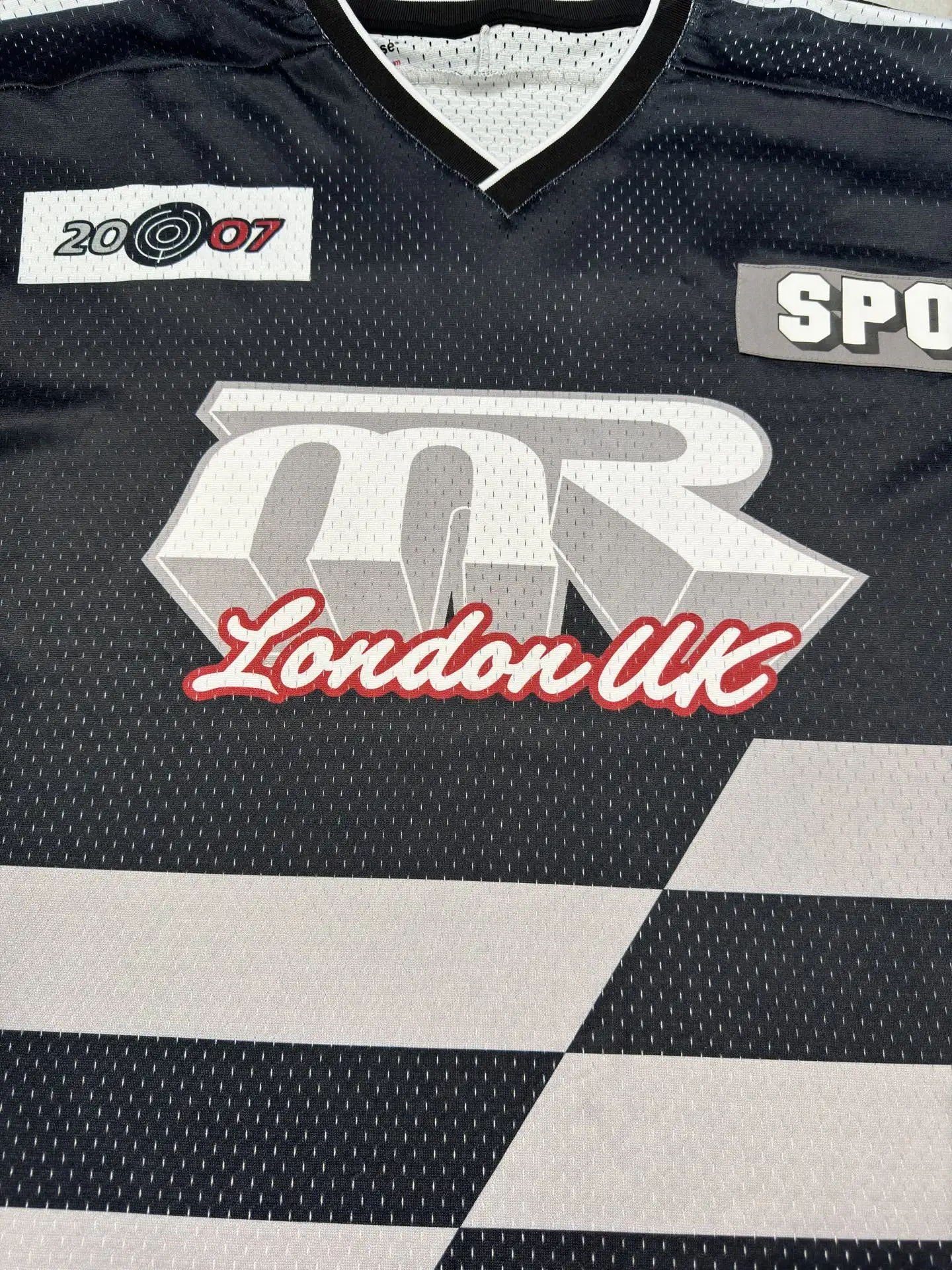 Oversized Graphic Mesh Football Jersey D15523037 — view 19