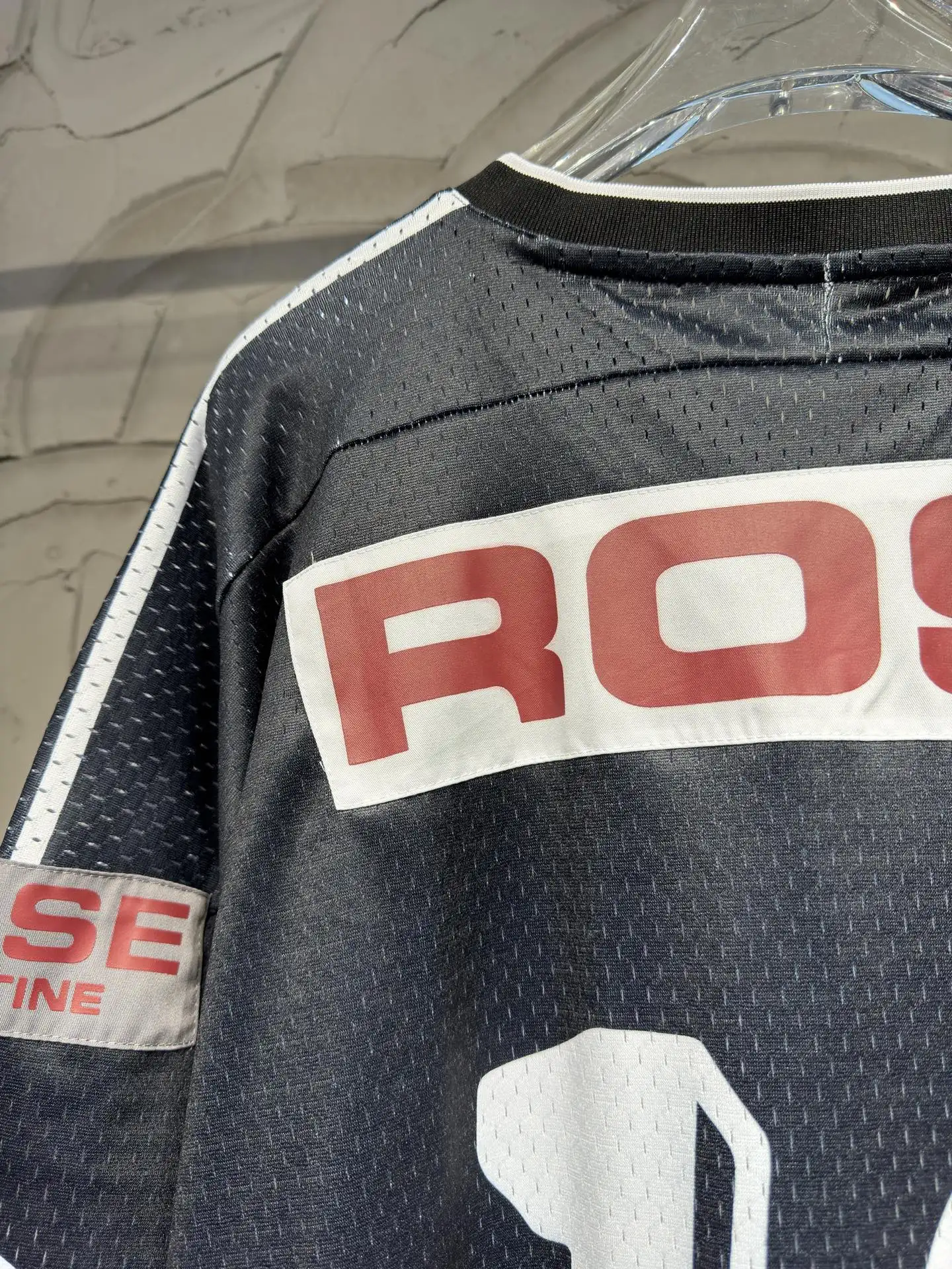 Oversized Graphic Mesh Football Jersey D15523037 — view 23