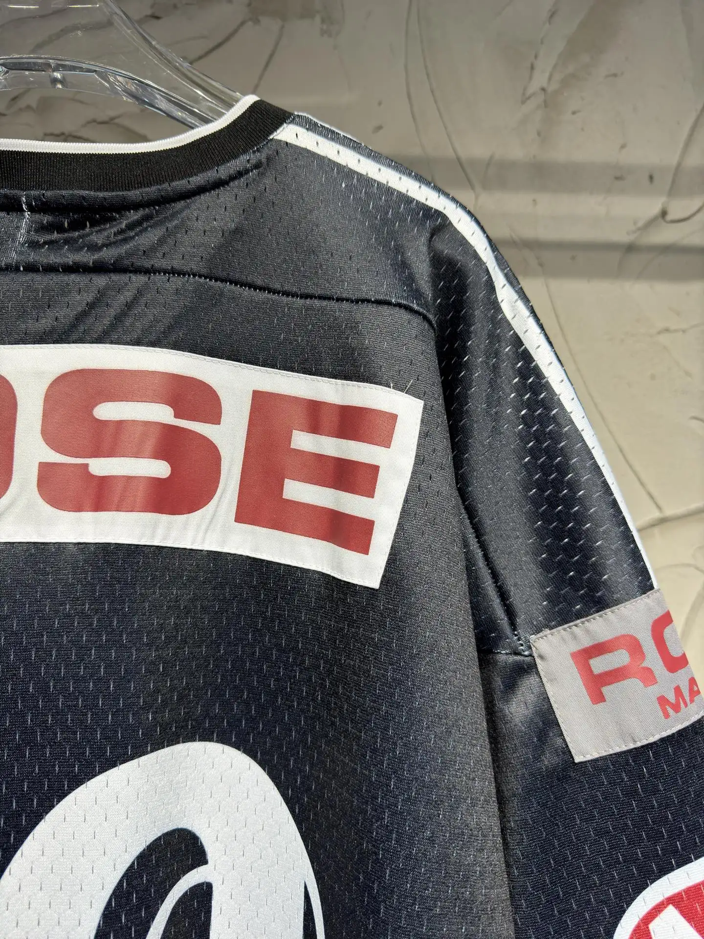 Oversized Graphic Mesh Football Jersey D15523037 — view 24