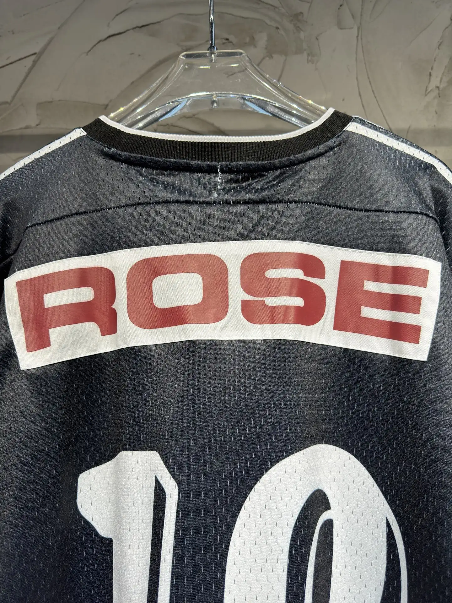 Oversized Graphic Mesh Football Jersey D15523037 — view 25