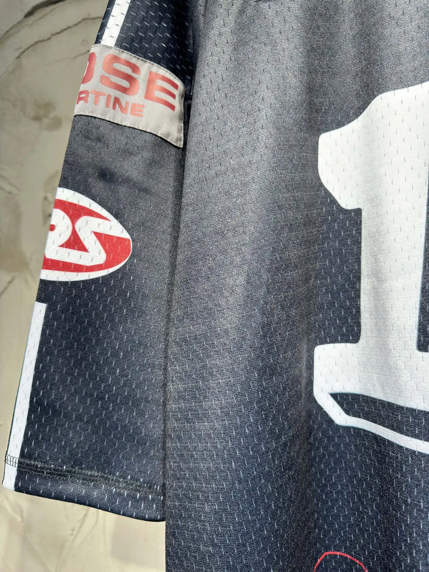 Oversized Graphic Mesh Football Jersey D15523037 — view 28