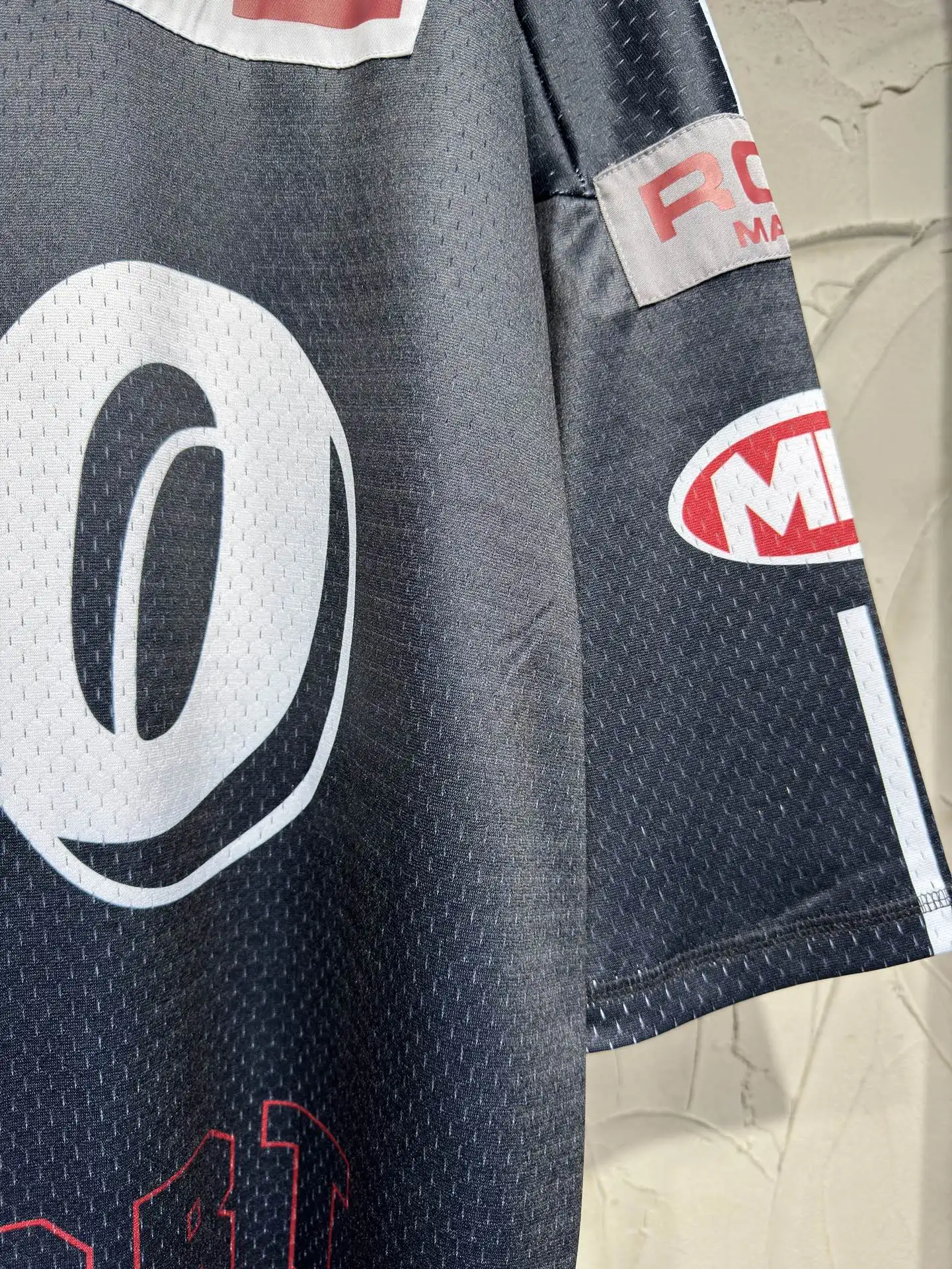 Oversized Graphic Mesh Football Jersey D15523037 — view 29