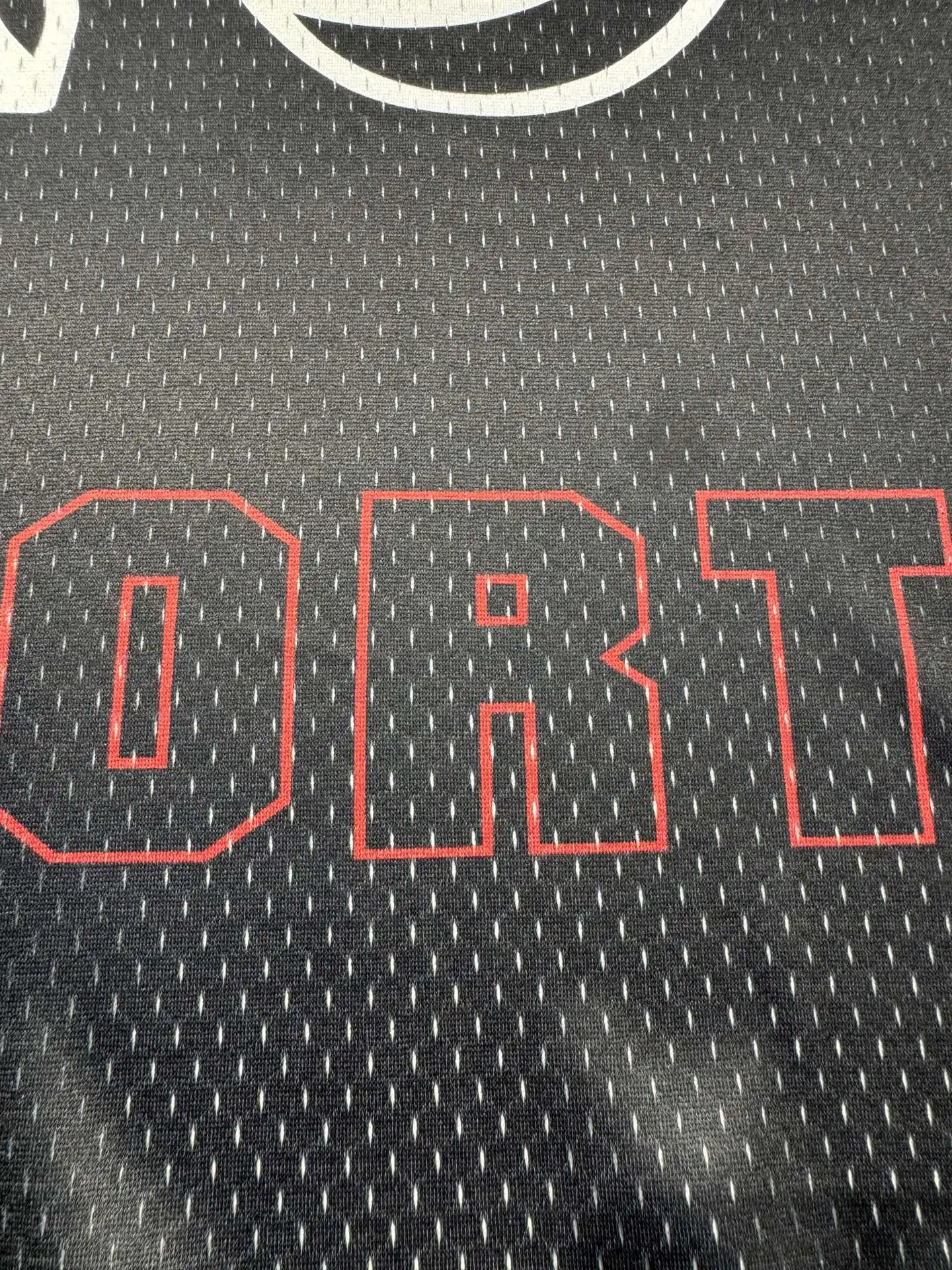 Oversized Graphic Mesh Football Jersey D15523037 — view 34