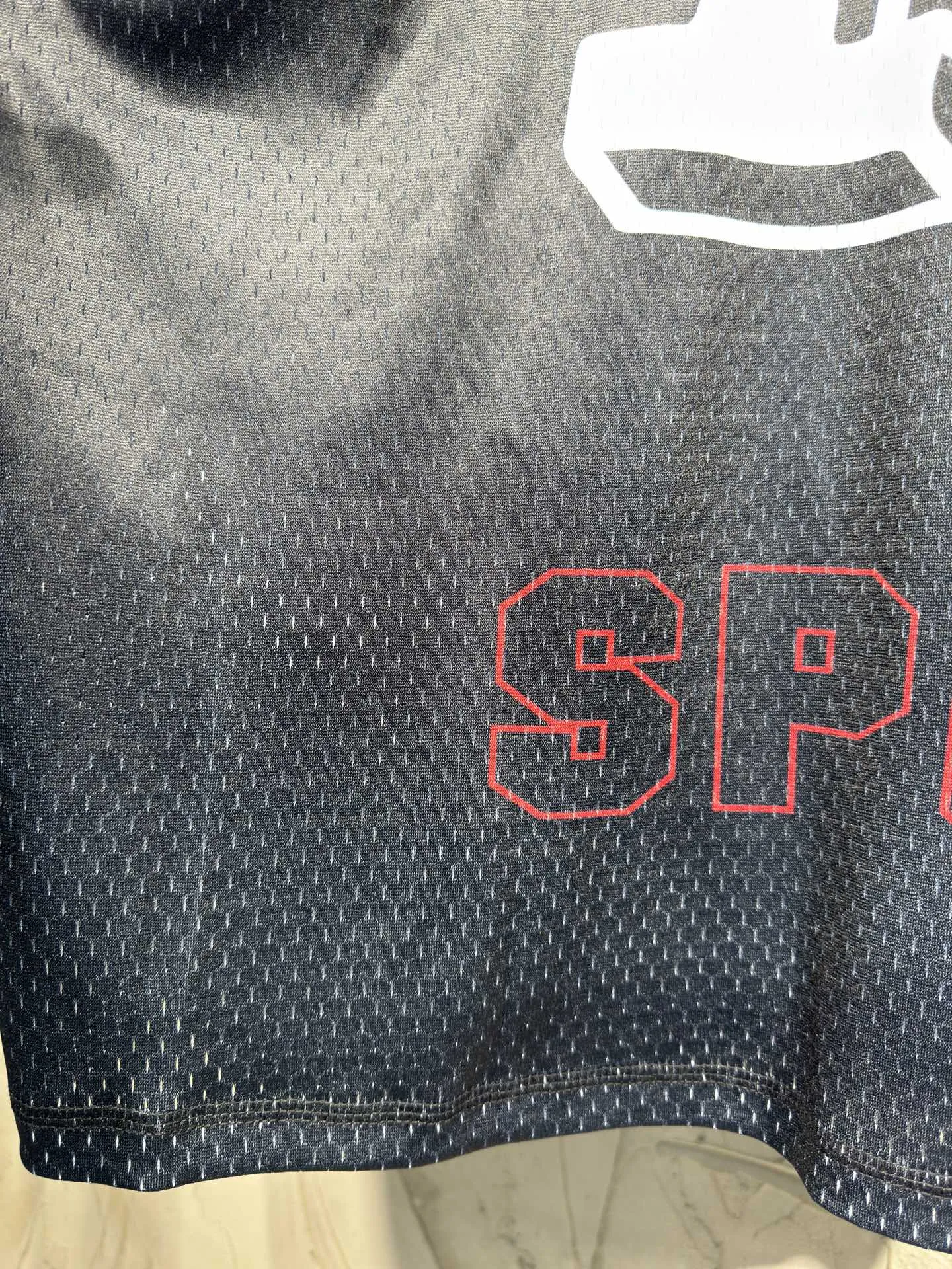 Oversized Graphic Mesh Football Jersey D15523037 — view 35