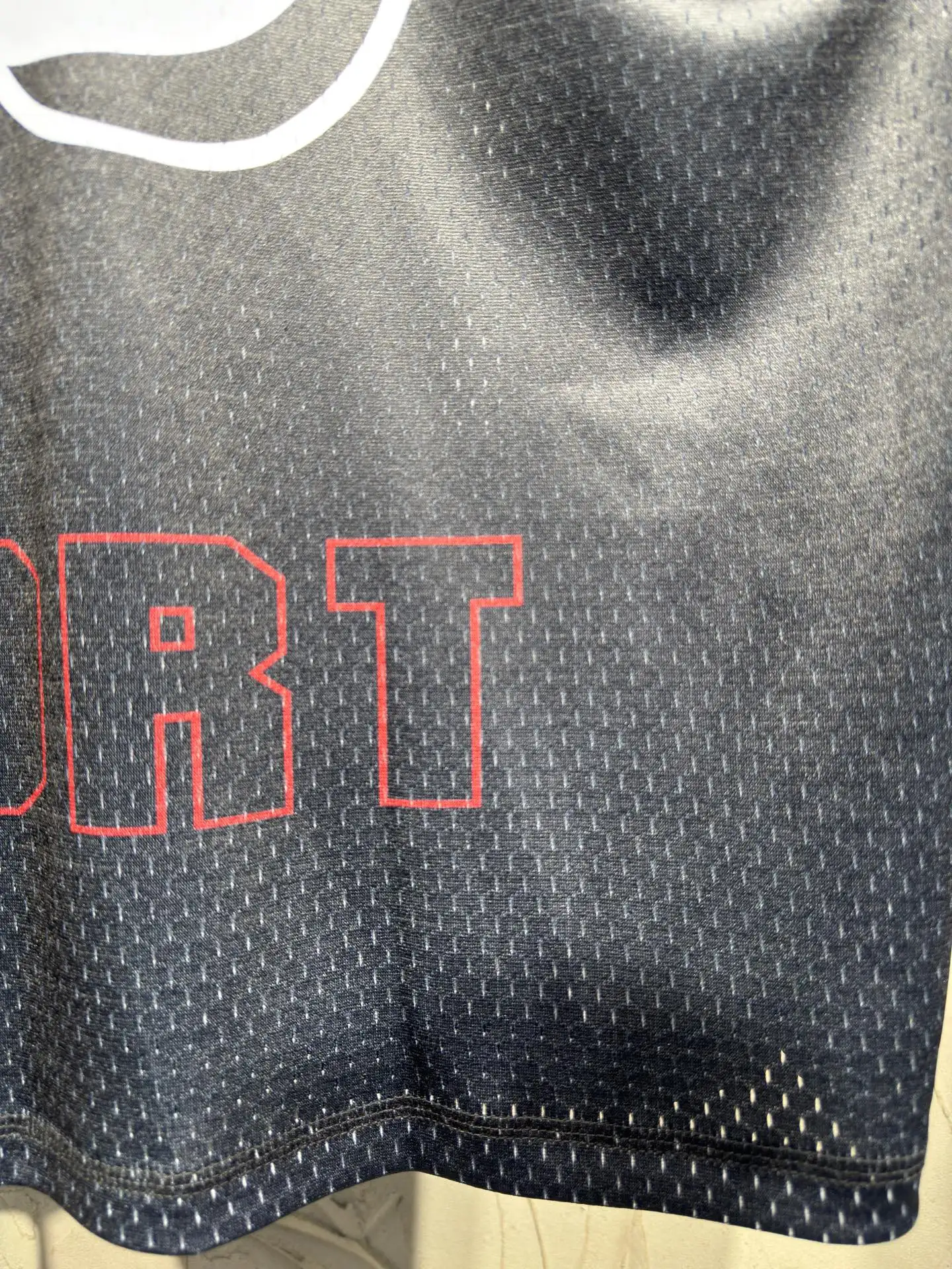 Oversized Graphic Mesh Football Jersey D15523037 — view 36