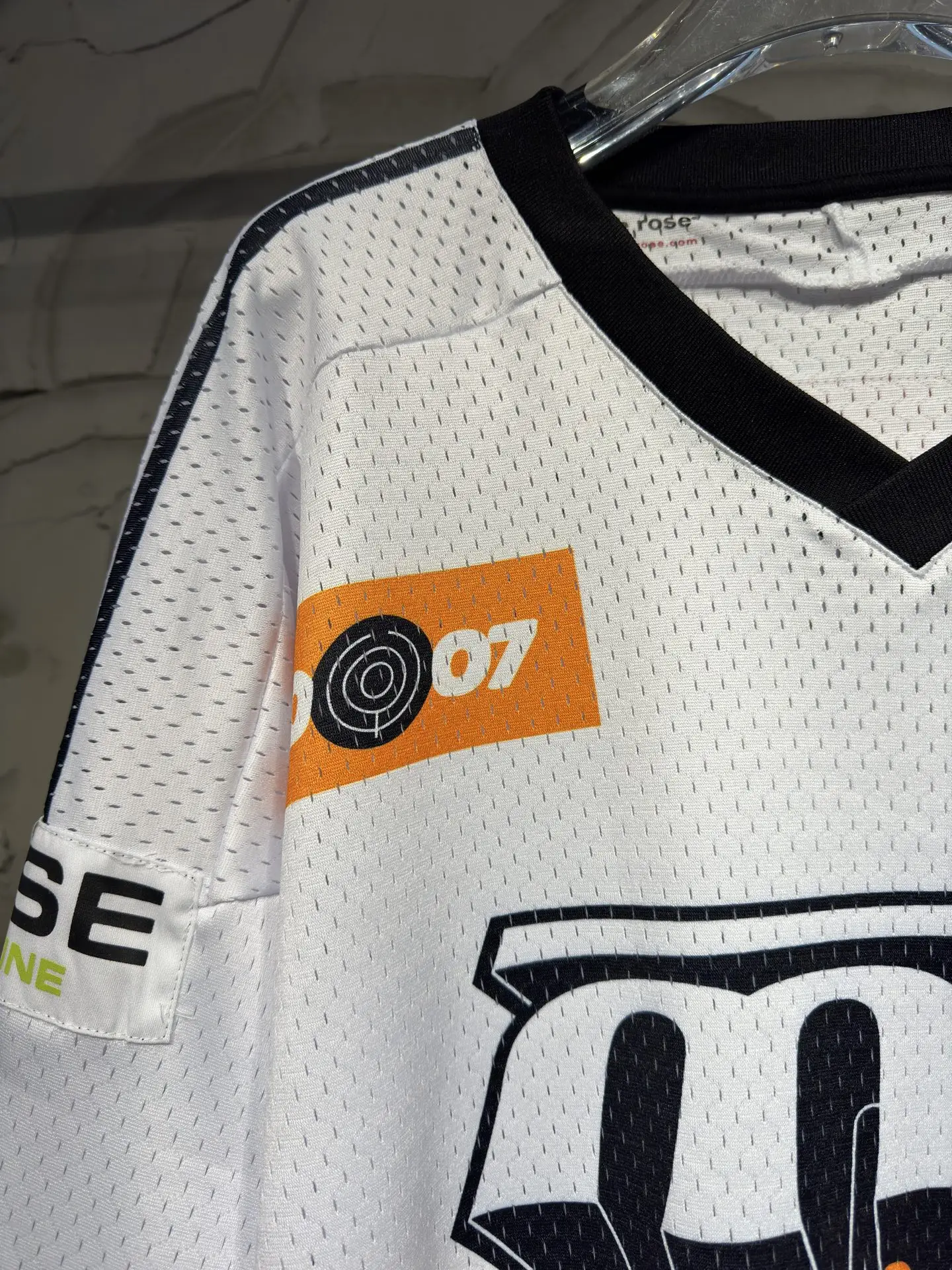 Oversized Striped Mesh Football Jersey D15523039 — view 3