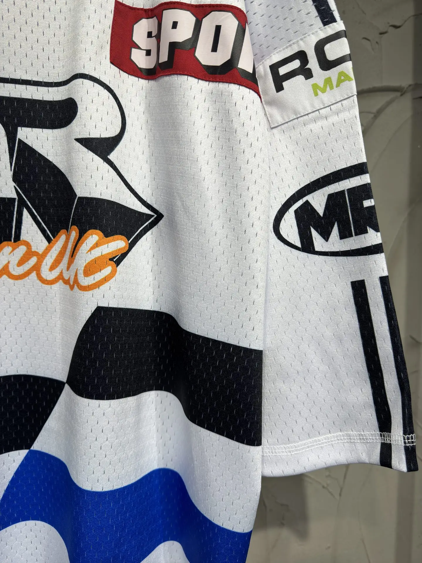 Oversized Striped Mesh Football Jersey D15523039 — view 8