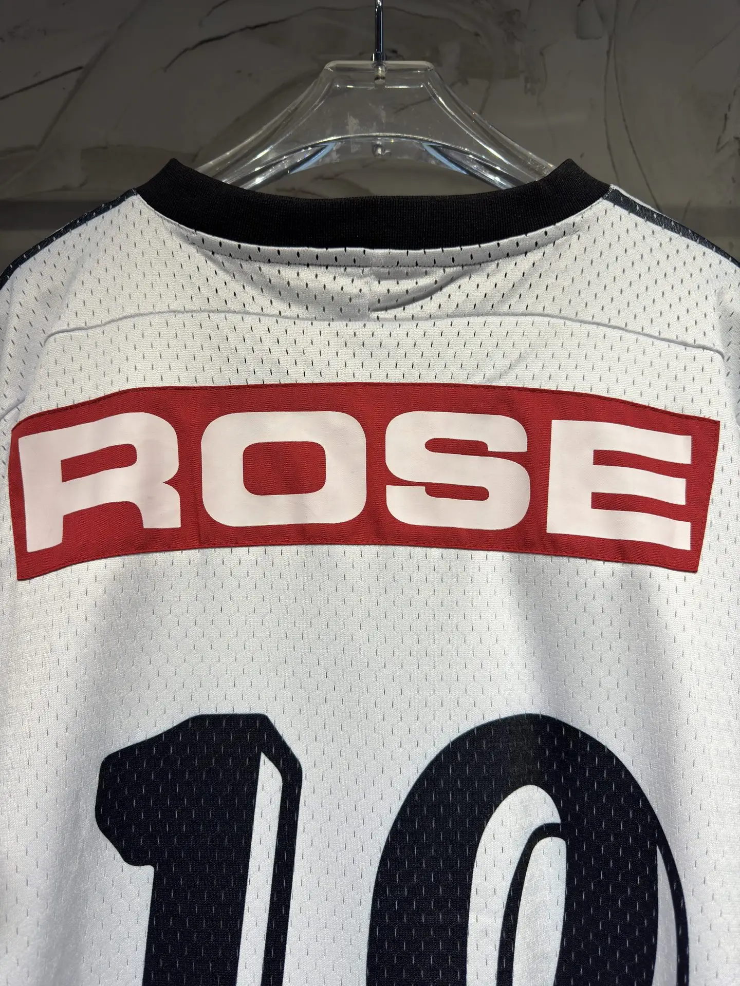 Oversized Striped Mesh Football Jersey D15523039 — view 24