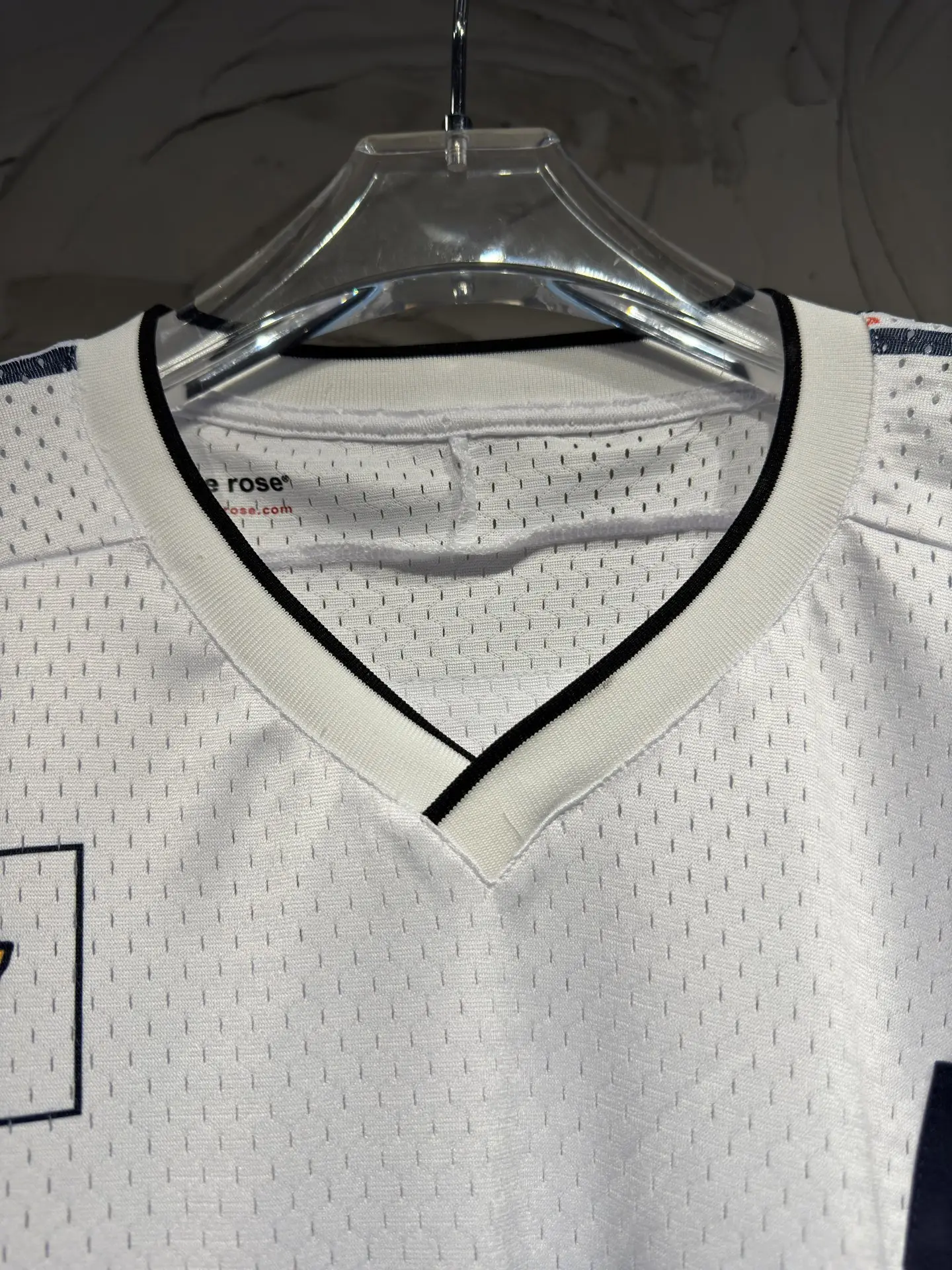 Oversized Striped Mesh Football Jersey D15523036 — view 4