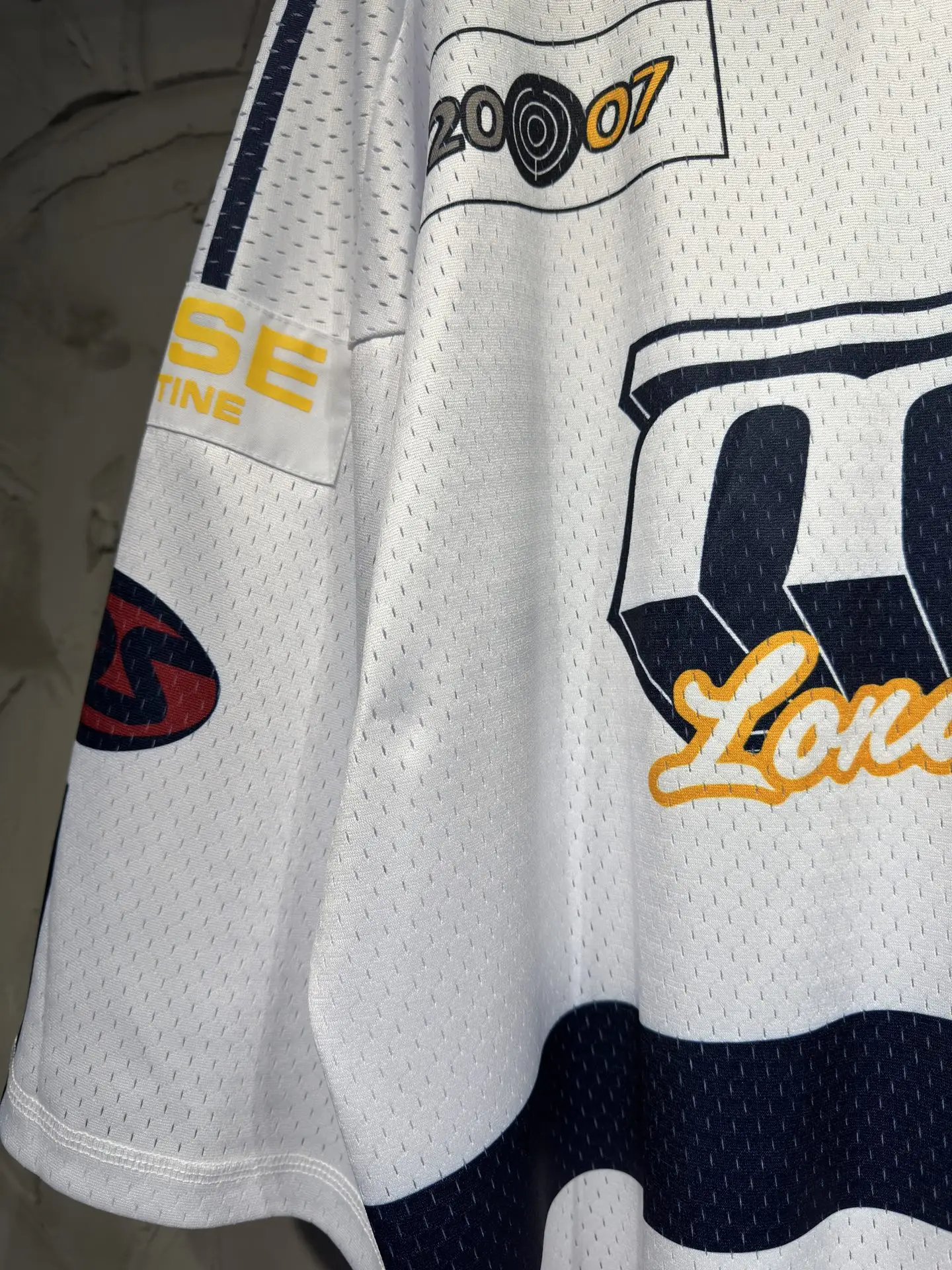 Oversized Striped Mesh Football Jersey D15523036 — view 6