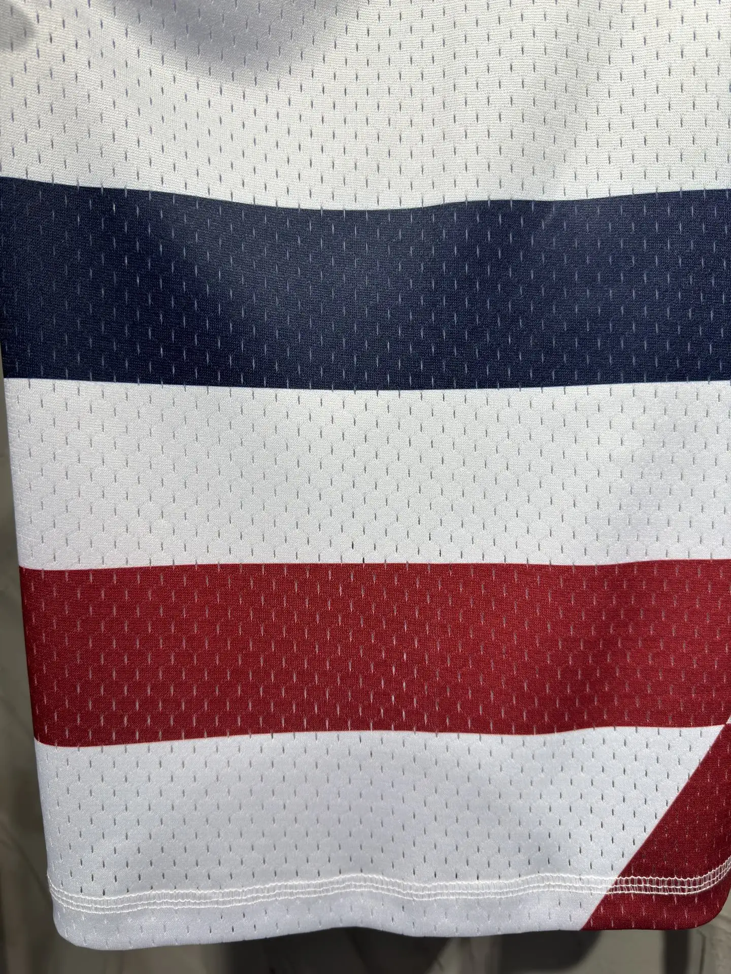 Oversized Striped Mesh Football Jersey D15523036 — view 9