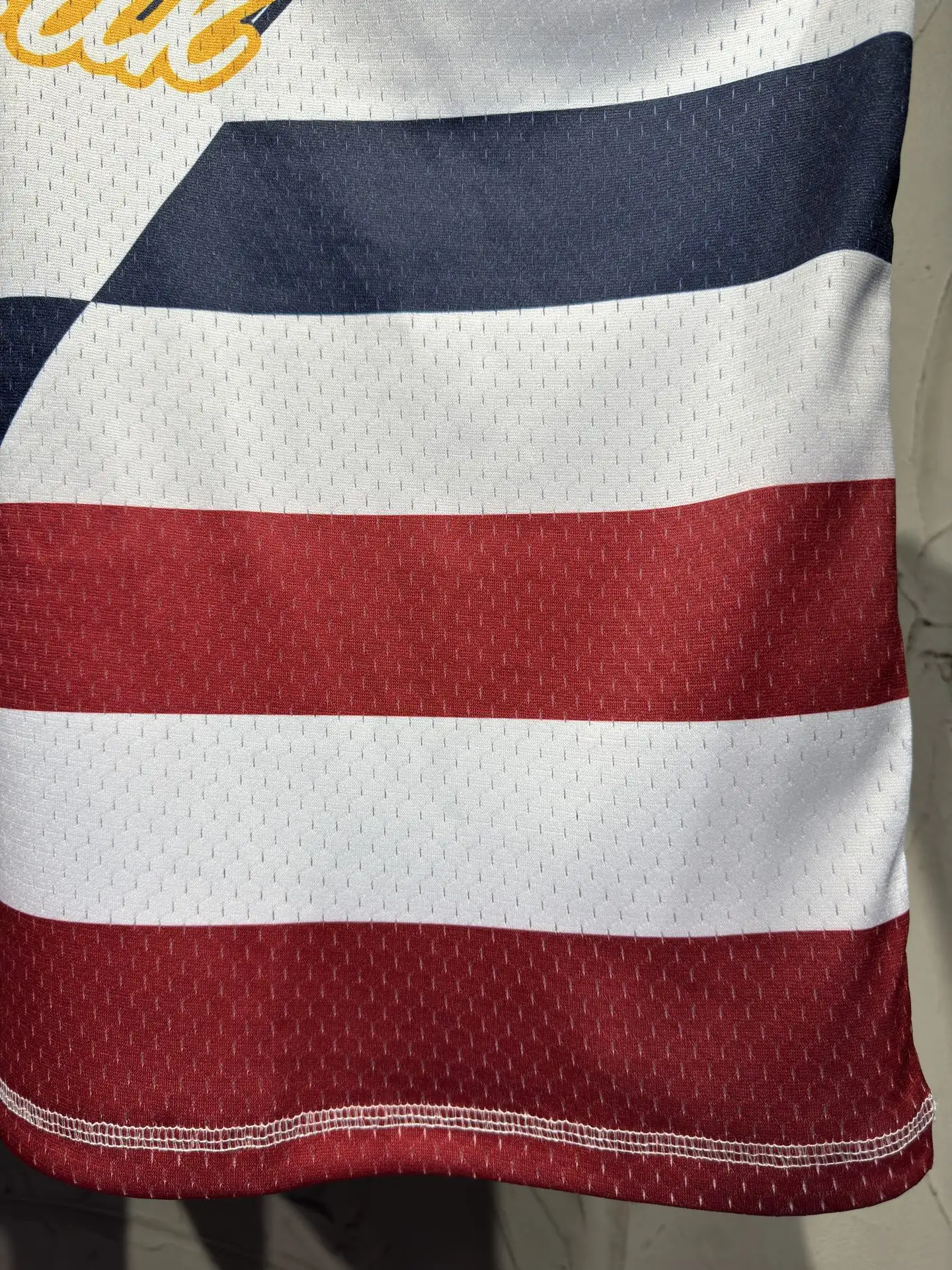 Oversized Striped Mesh Football Jersey D15523036 — view 14