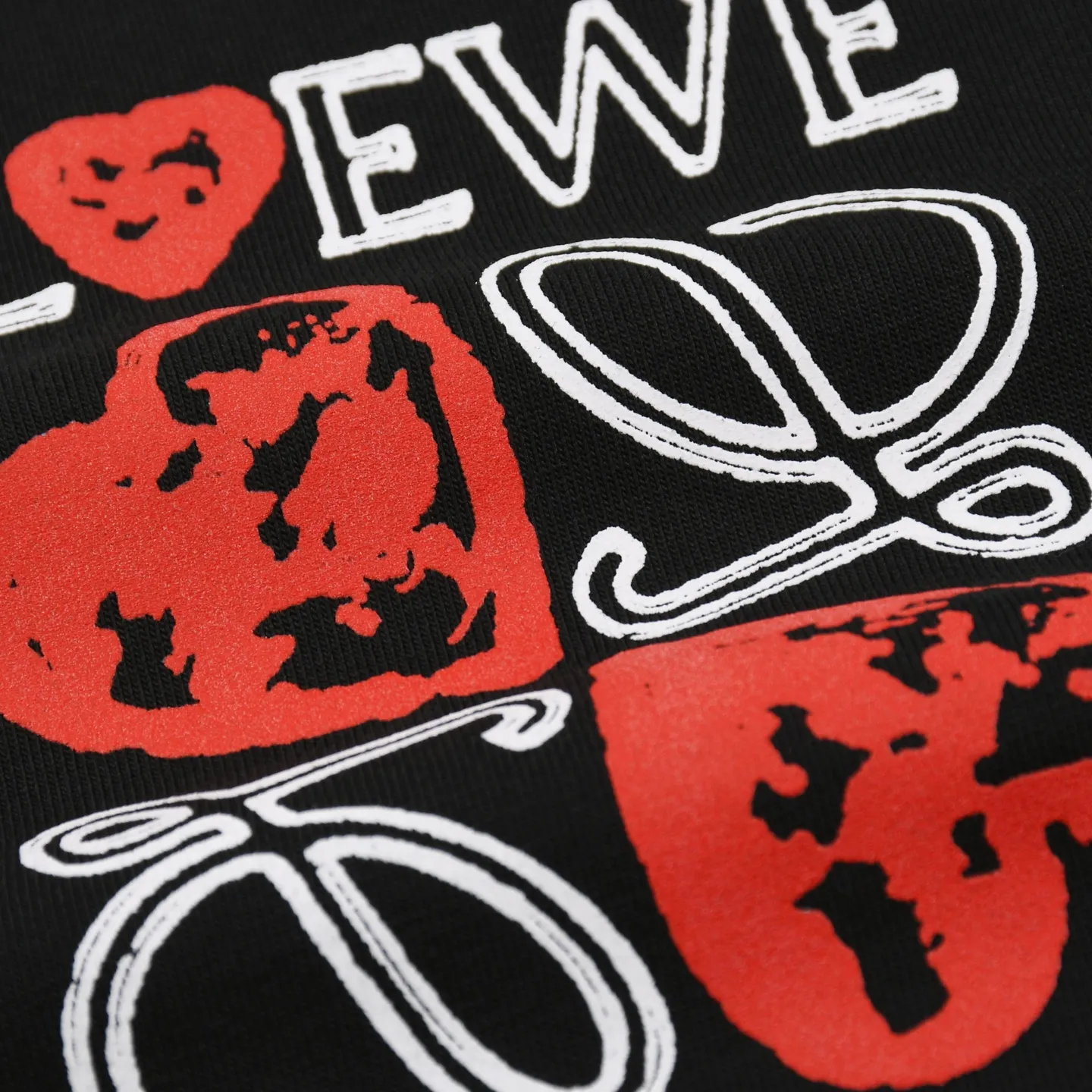 Logo Heart Print Cotton T-Shirt D15512783 — view 6