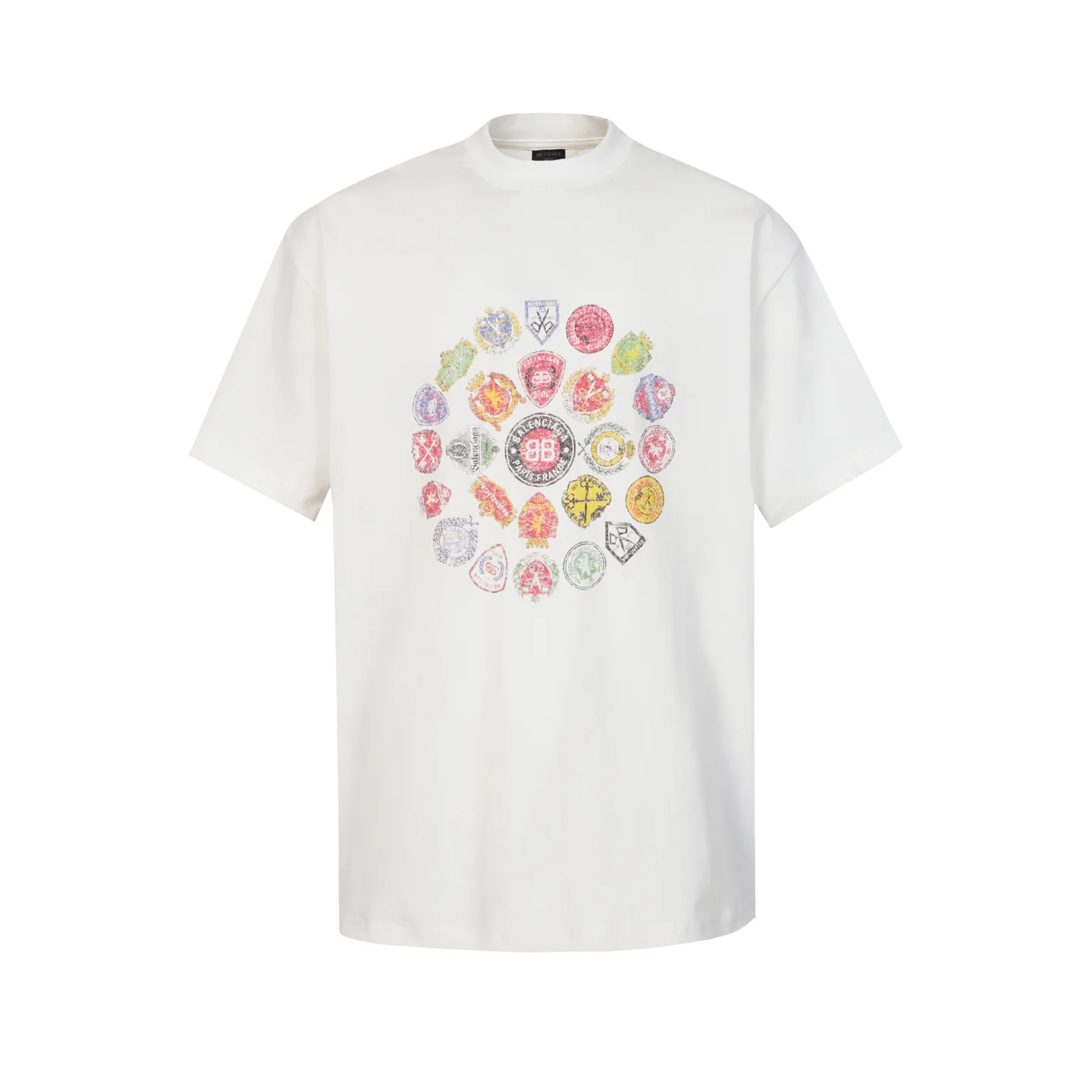 Crest Logo Graphic Oversized T-Shirt D15518726